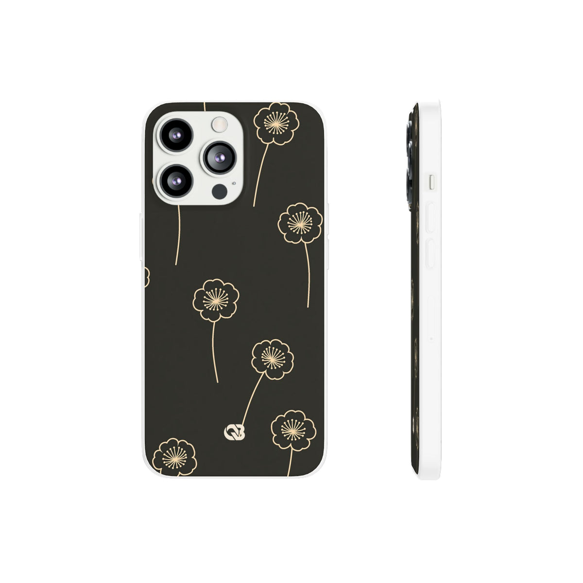 Nocturne Bloom Contours · Lite Phone Case for iPhone · Black