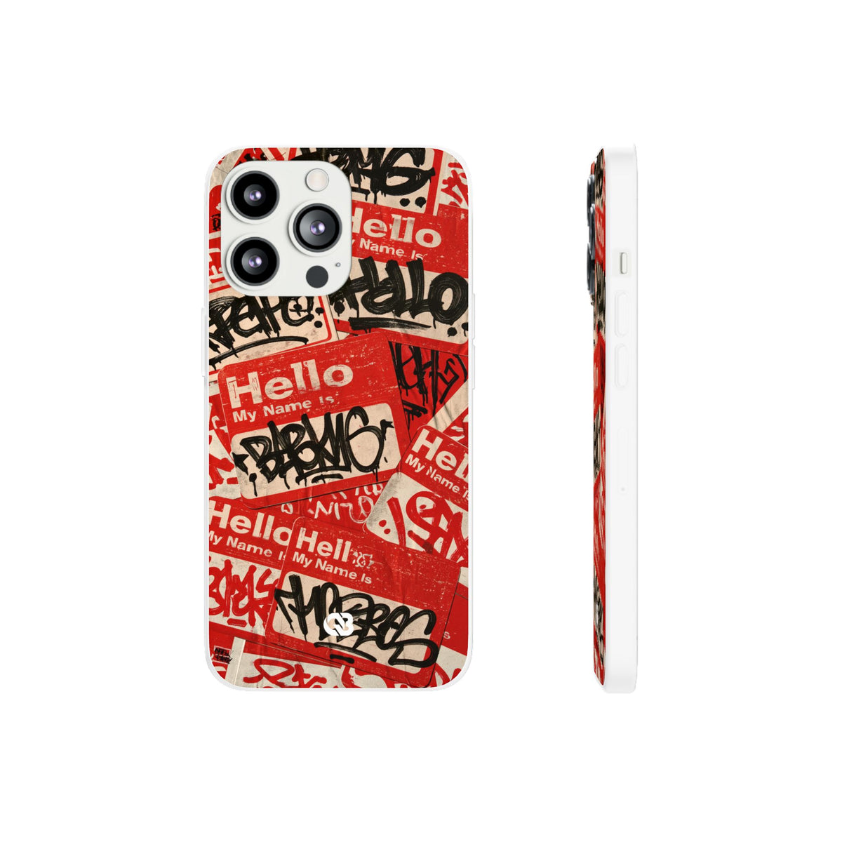 Slap Tag Collage · Lite Phone Case for iPhone · Red