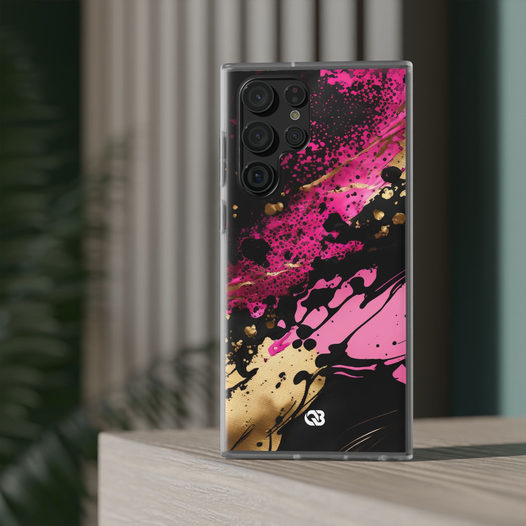 Magenta Liquid Gold · Soft Handyhülle für Samsung