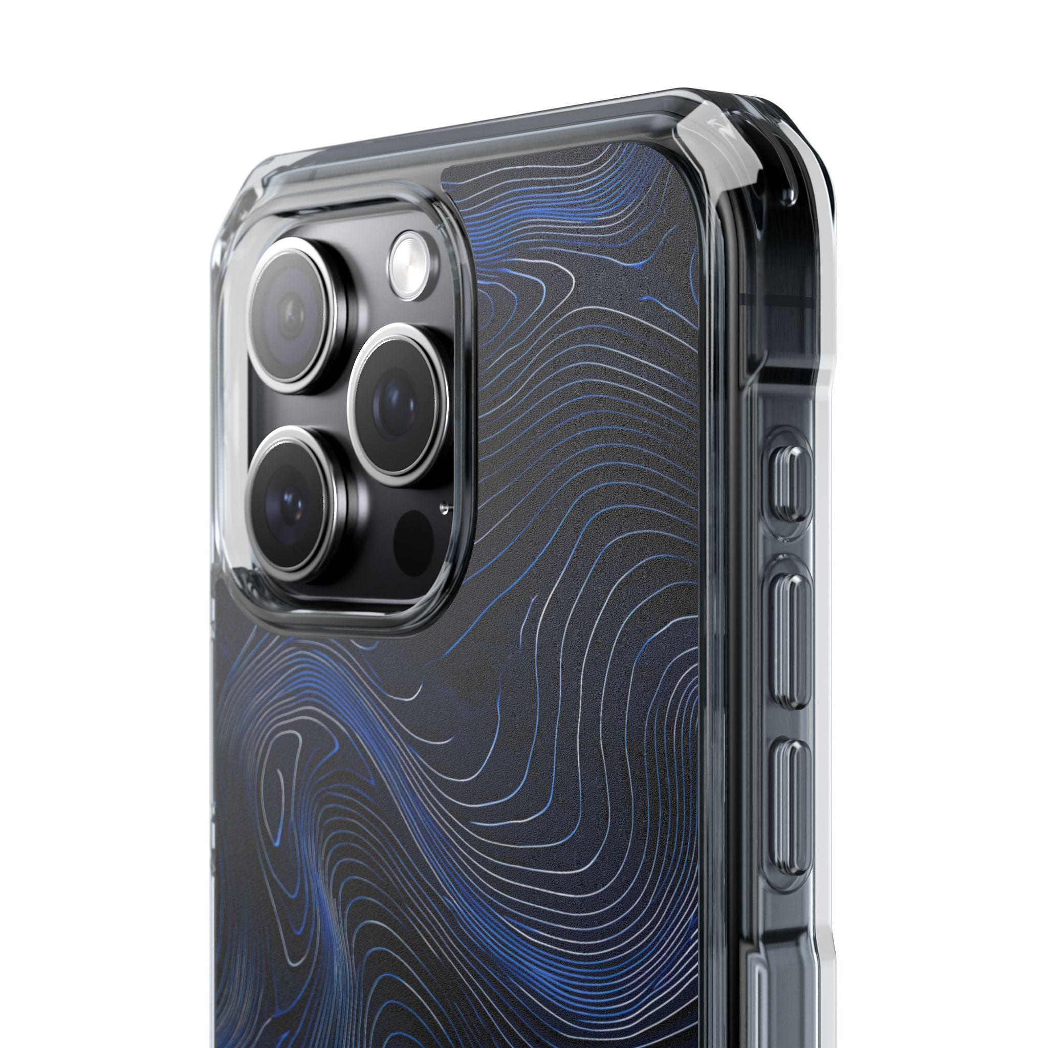 Blue Impact MagSafe Phone Case for iPhone - Cobalt Contour Ridge