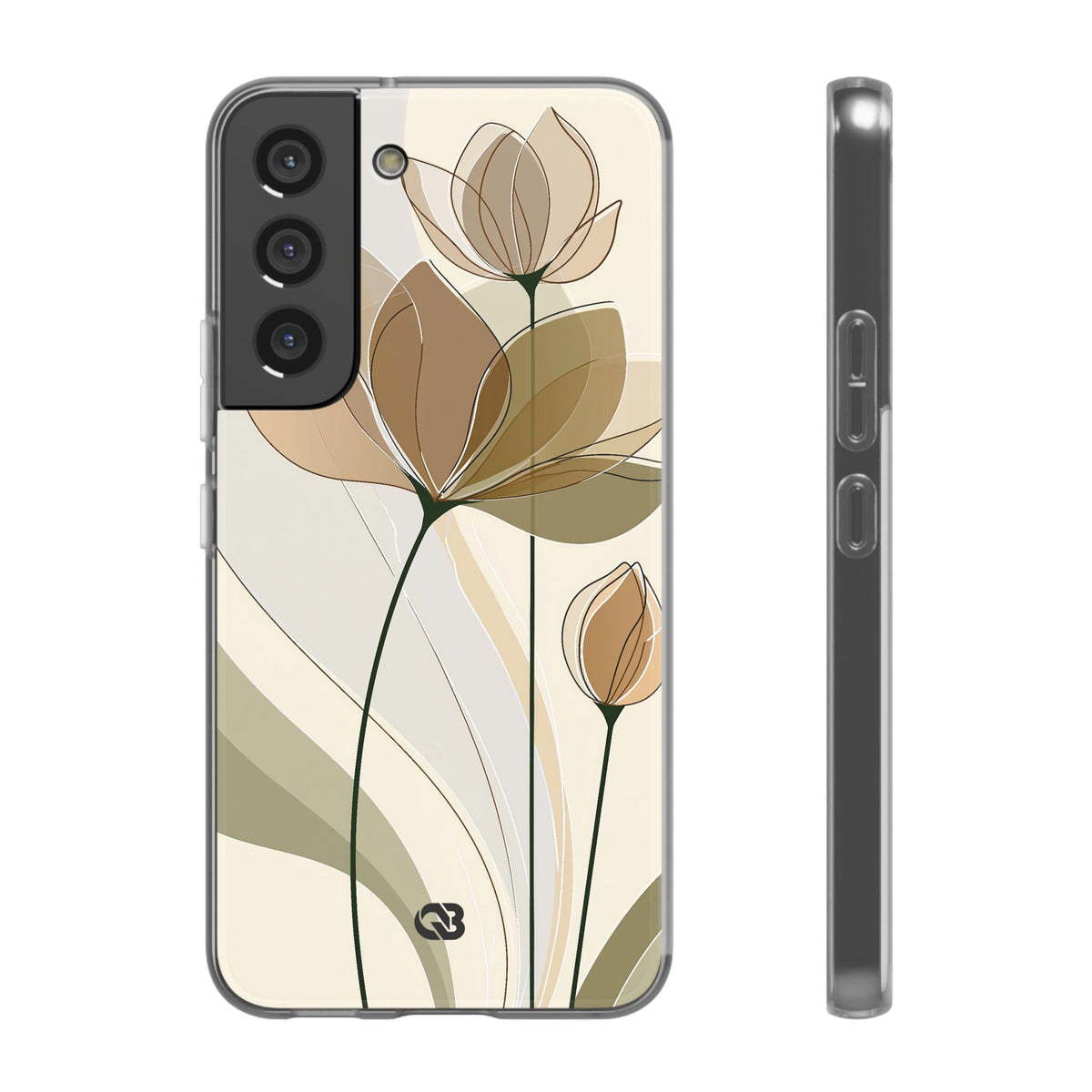 Translucent Petal Contour · Lite Phone Case for Samsung · Beige