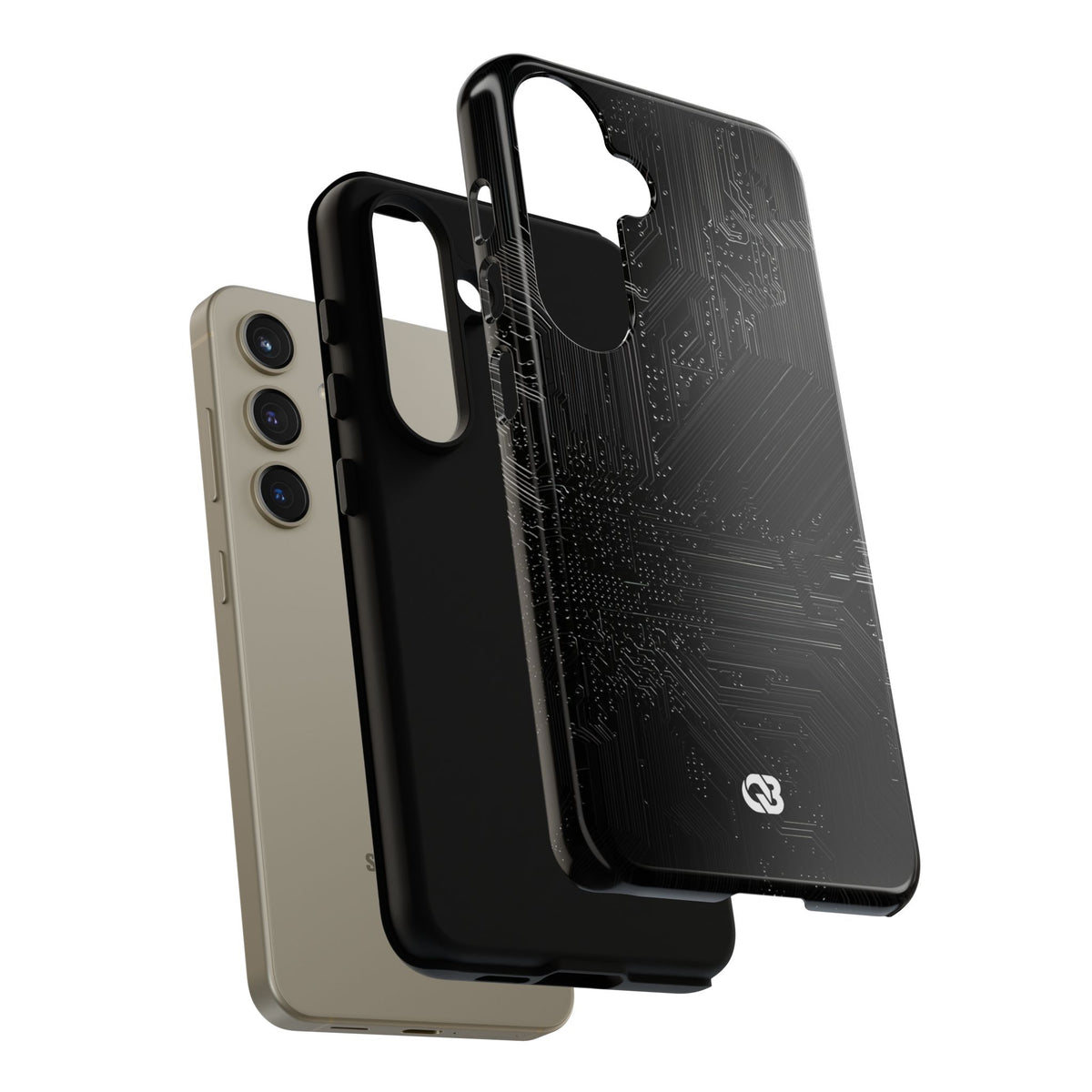Obsidian Circuitry · Tough Phone Case for Samsung · Black