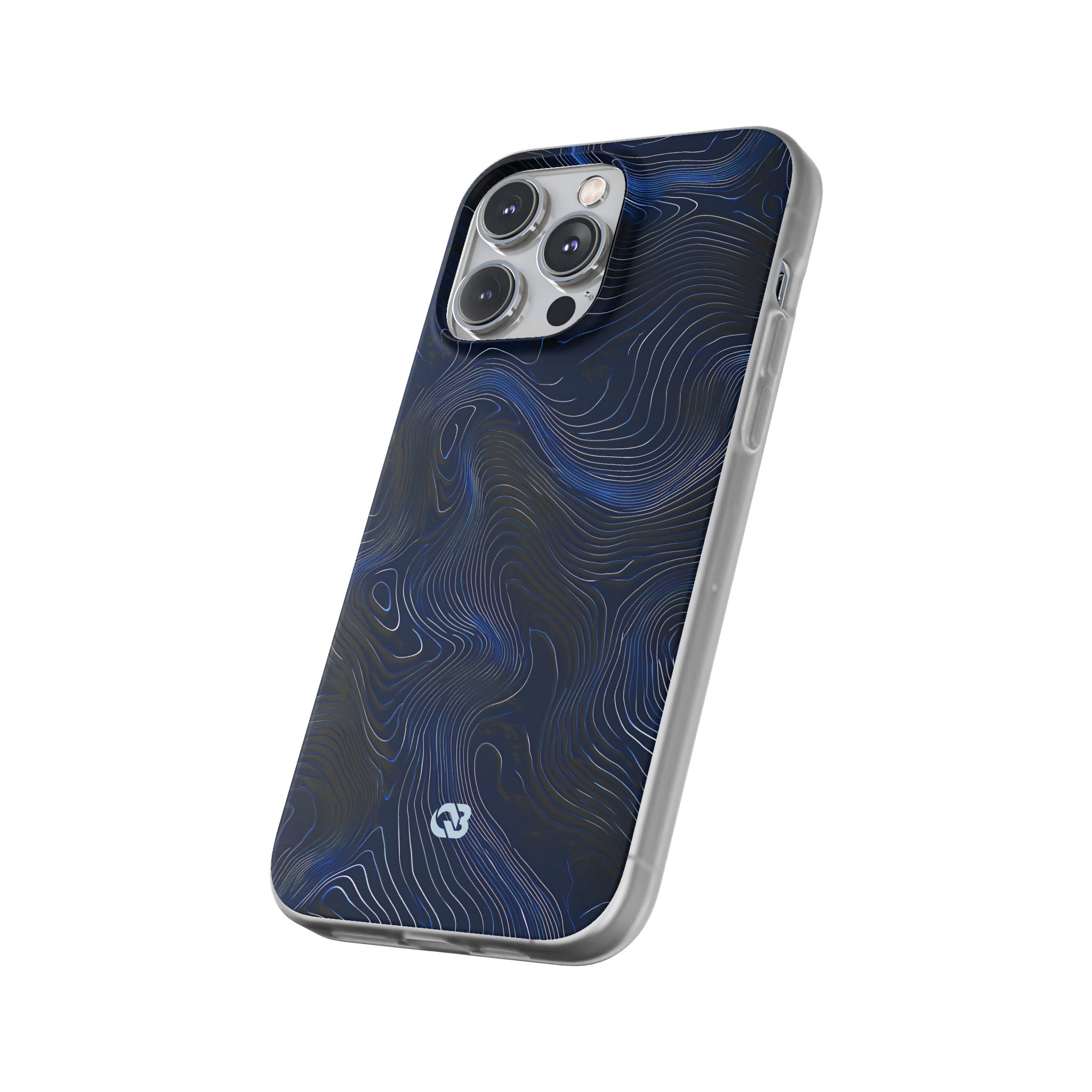 Blue Lite Phone Case for iPhone - Cobalt Contour Ridge
