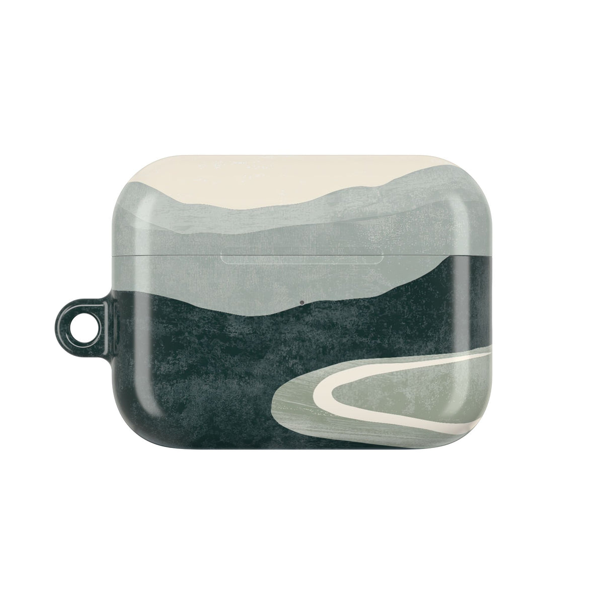 Muted Valley Vista · Hard Case for AirPods & AirPods Pro · Green