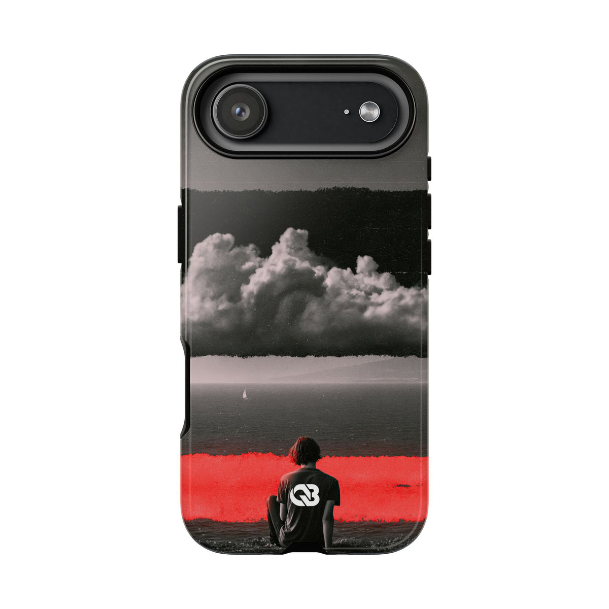 Crimson Horizon · Tough Phone Case for iPhone · Black