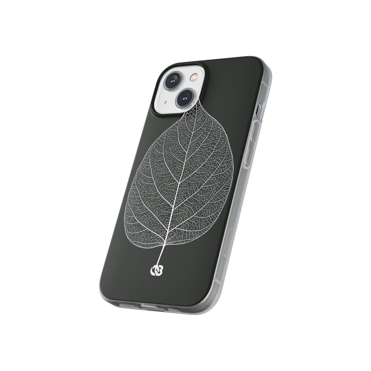 Monochrome Leaf Skeleton · Lite Phone Case for iPhone · Black