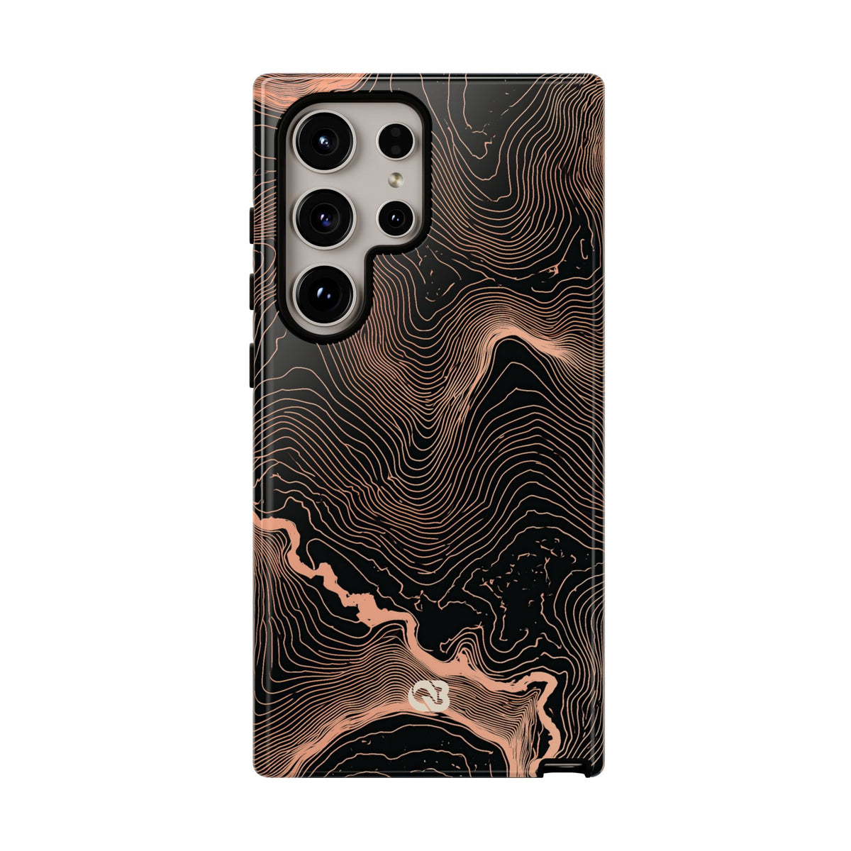 Mesa Elevation Contour · Tough Phone Case for Samsung · Black