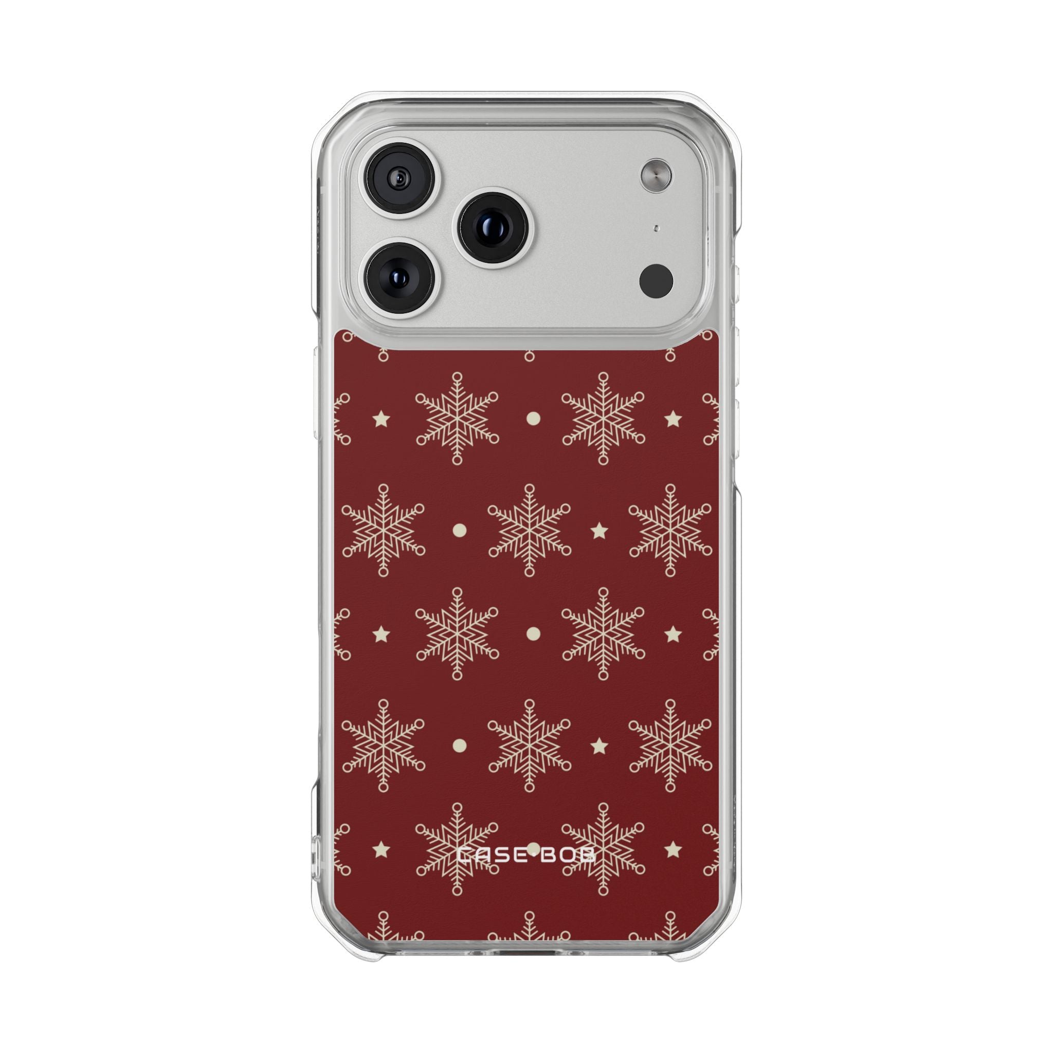 Crimson Snowflake iPhone 17 Pro Max Case - Impact