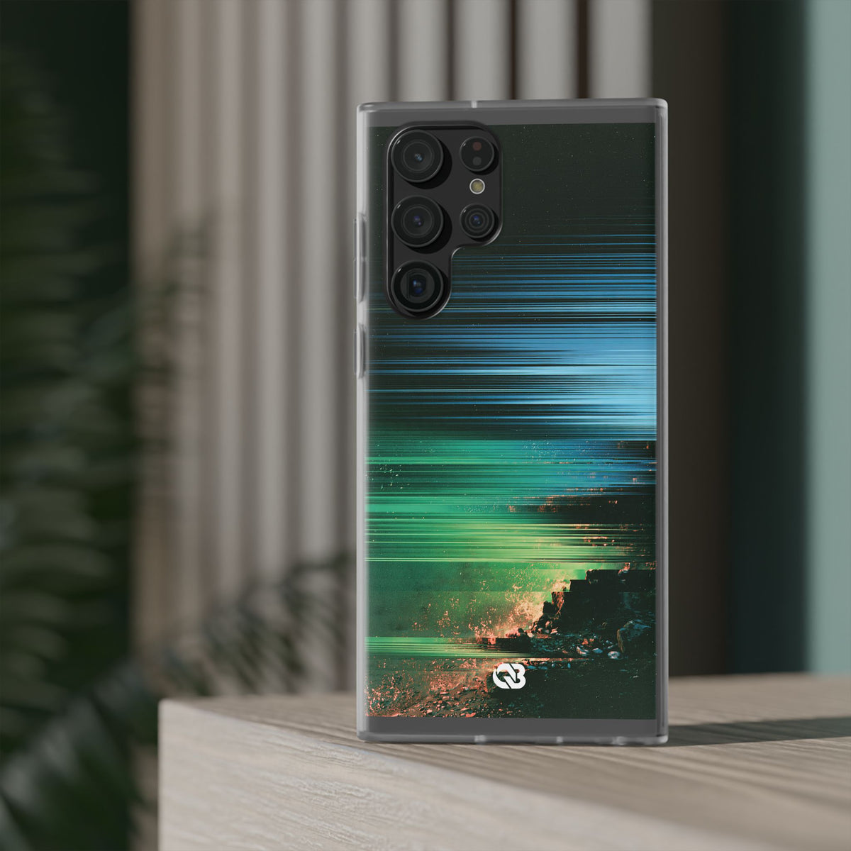 Digital Shoreline Drift · Lite Phone Case for Samsung · Teal