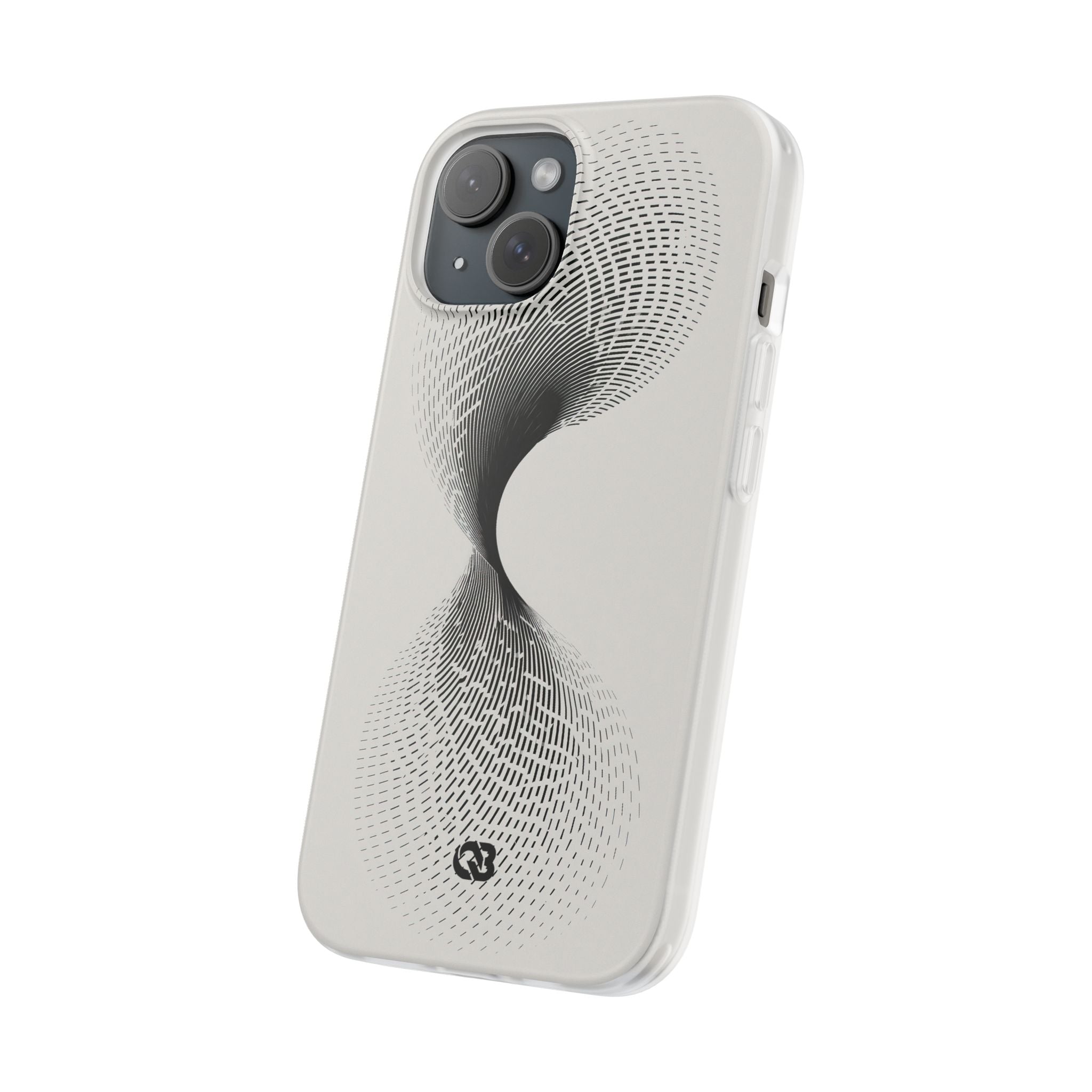 White Lite Phone Case for iPhone - Linear Torsion Grid