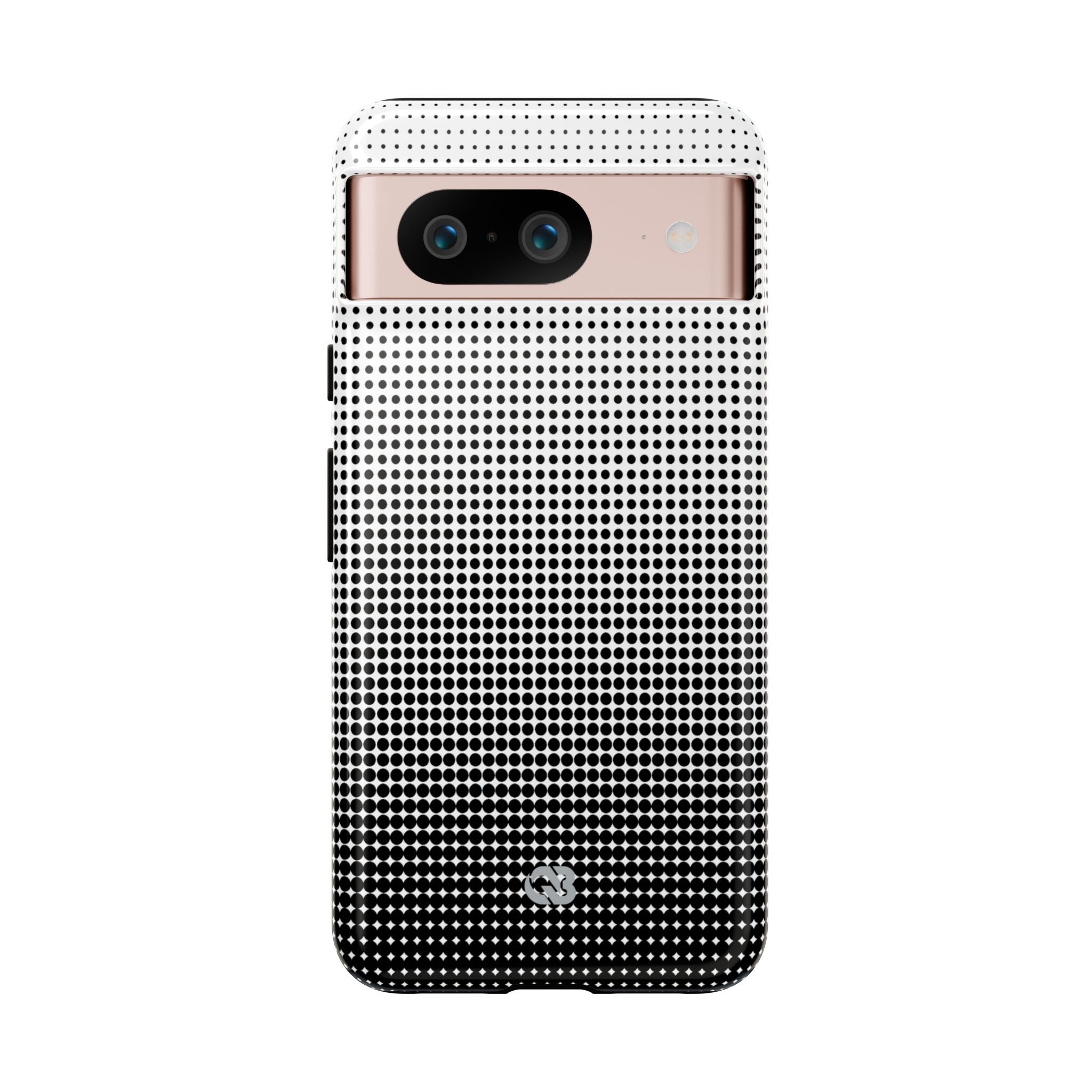 Black Tough Phone Case for Google Pixel - Obsidian Halftone Flux