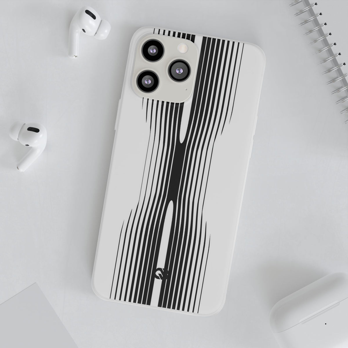 Linear Compression · Lite Phone Case for iPhone · Black