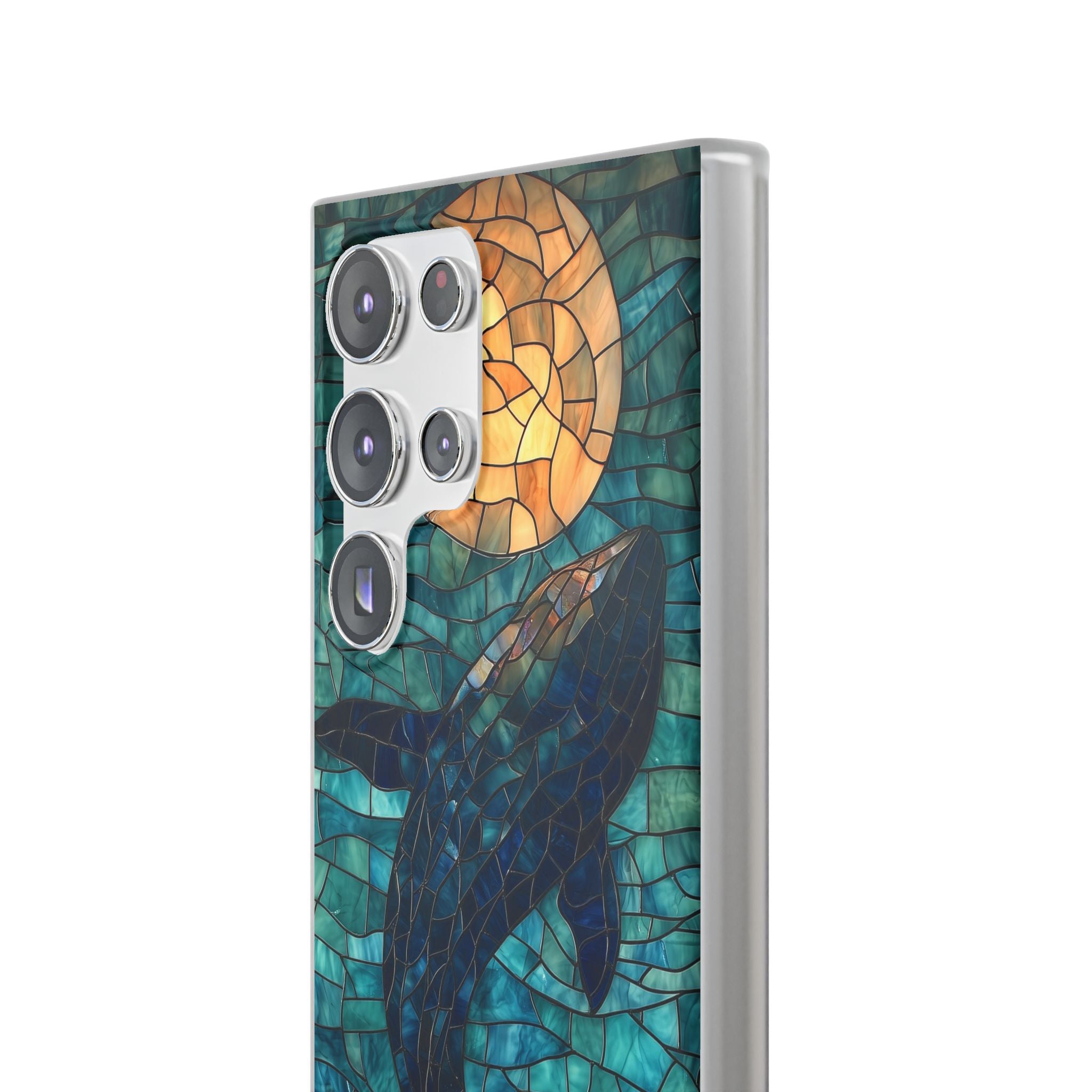 Stained Moon Whale · Soft etui na telefon dla Samsung