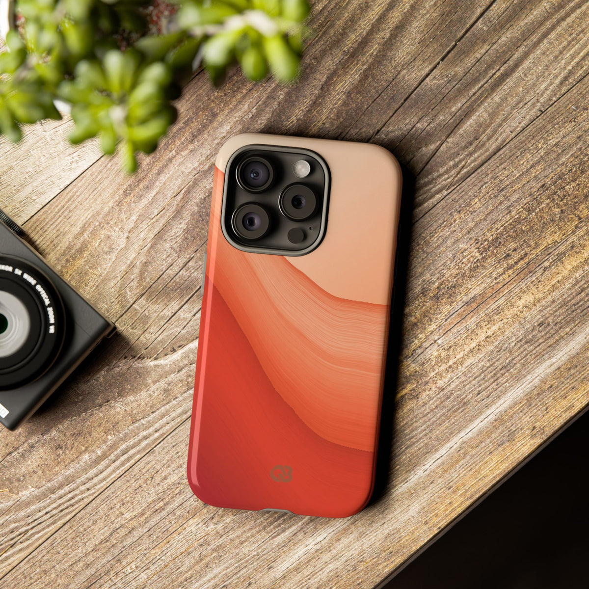 Terracotta Flow · Tough Phone Case for iPhone · Orange