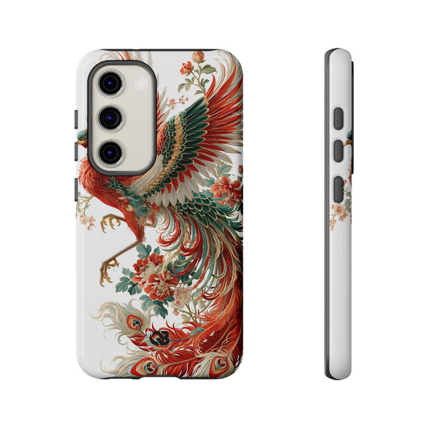 Vermilion Imperial Phoenix · Tough Phone Case for Samsung · Red