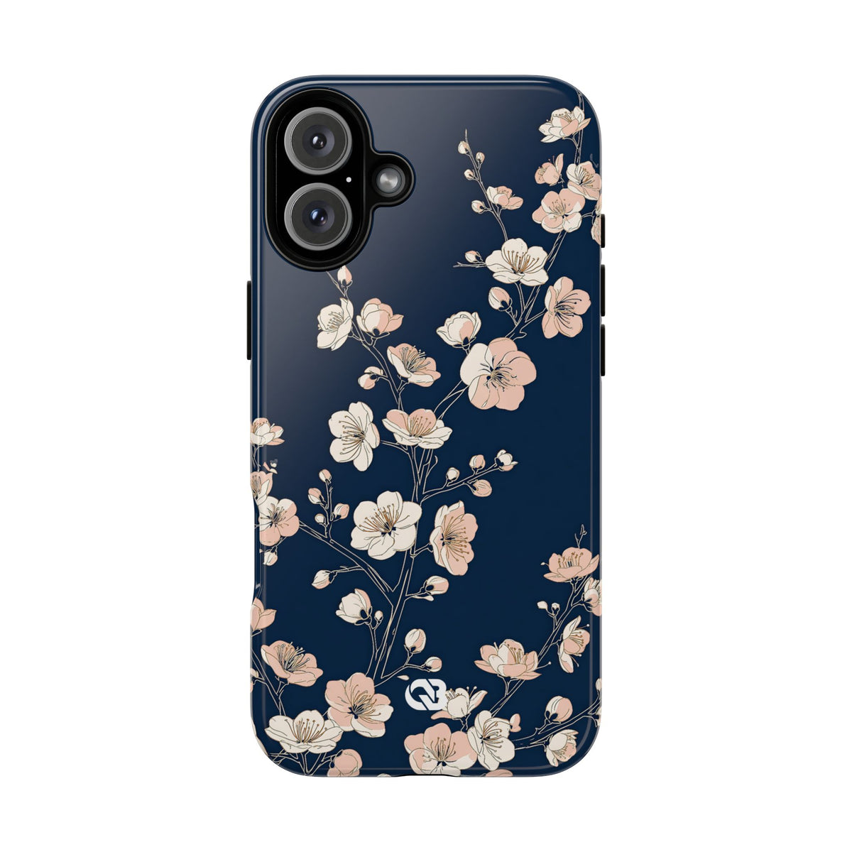 Midnight Plum Blossom · Tough Phone Case for iPhone · Blue
