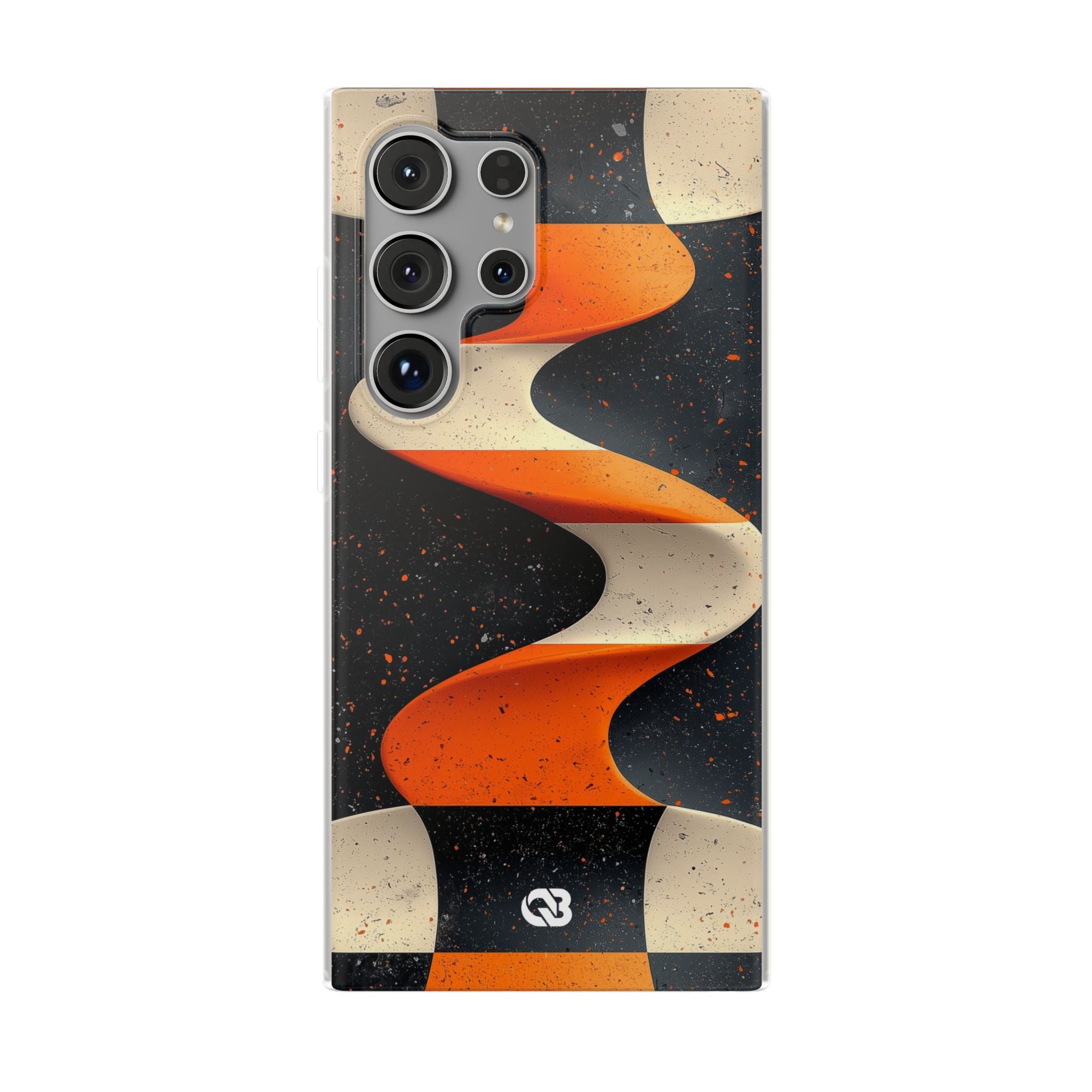 Orange Grit Twist · Soft Phone Case for Samsung