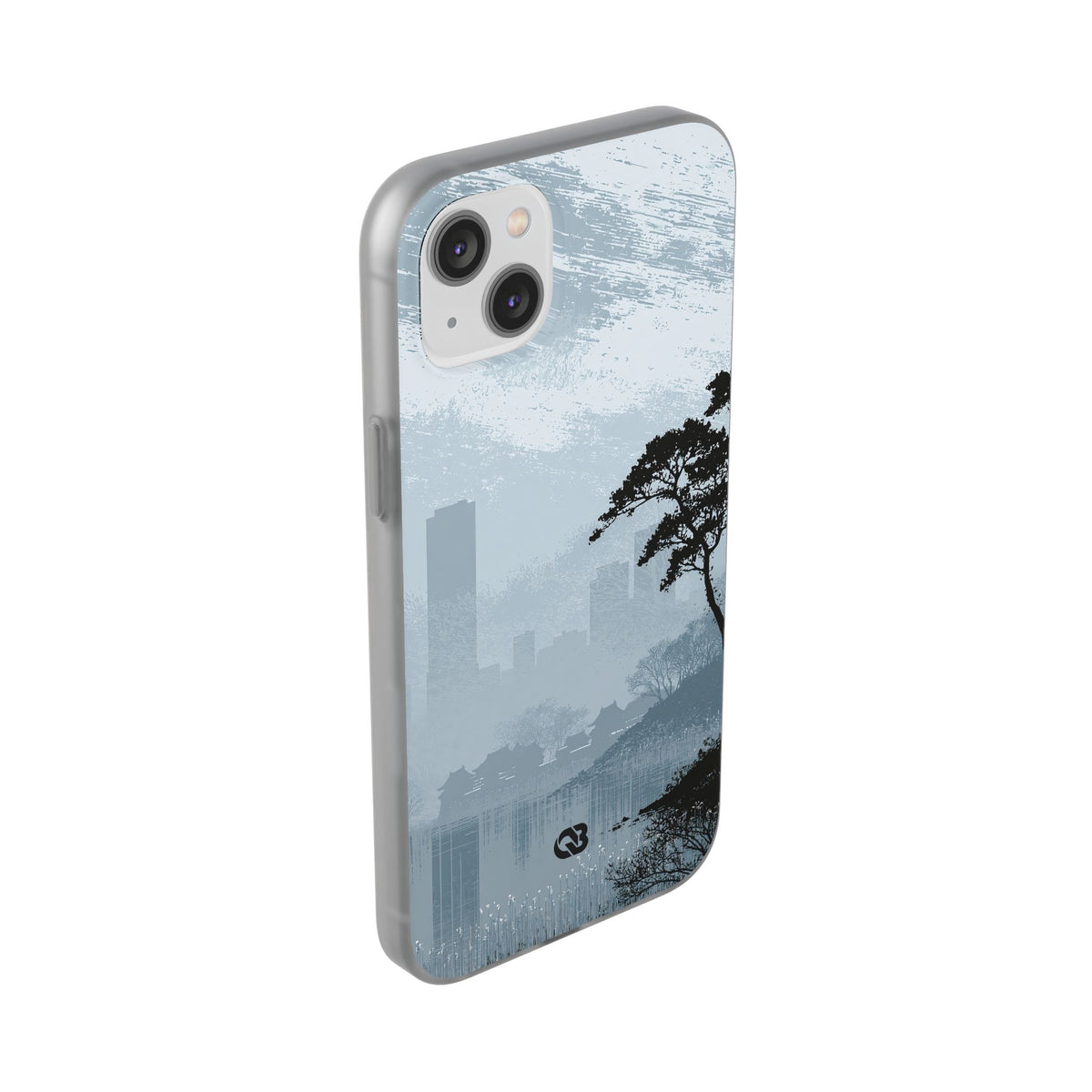 Grey Lite Phone Case for iPhone - Steel Slate Zen