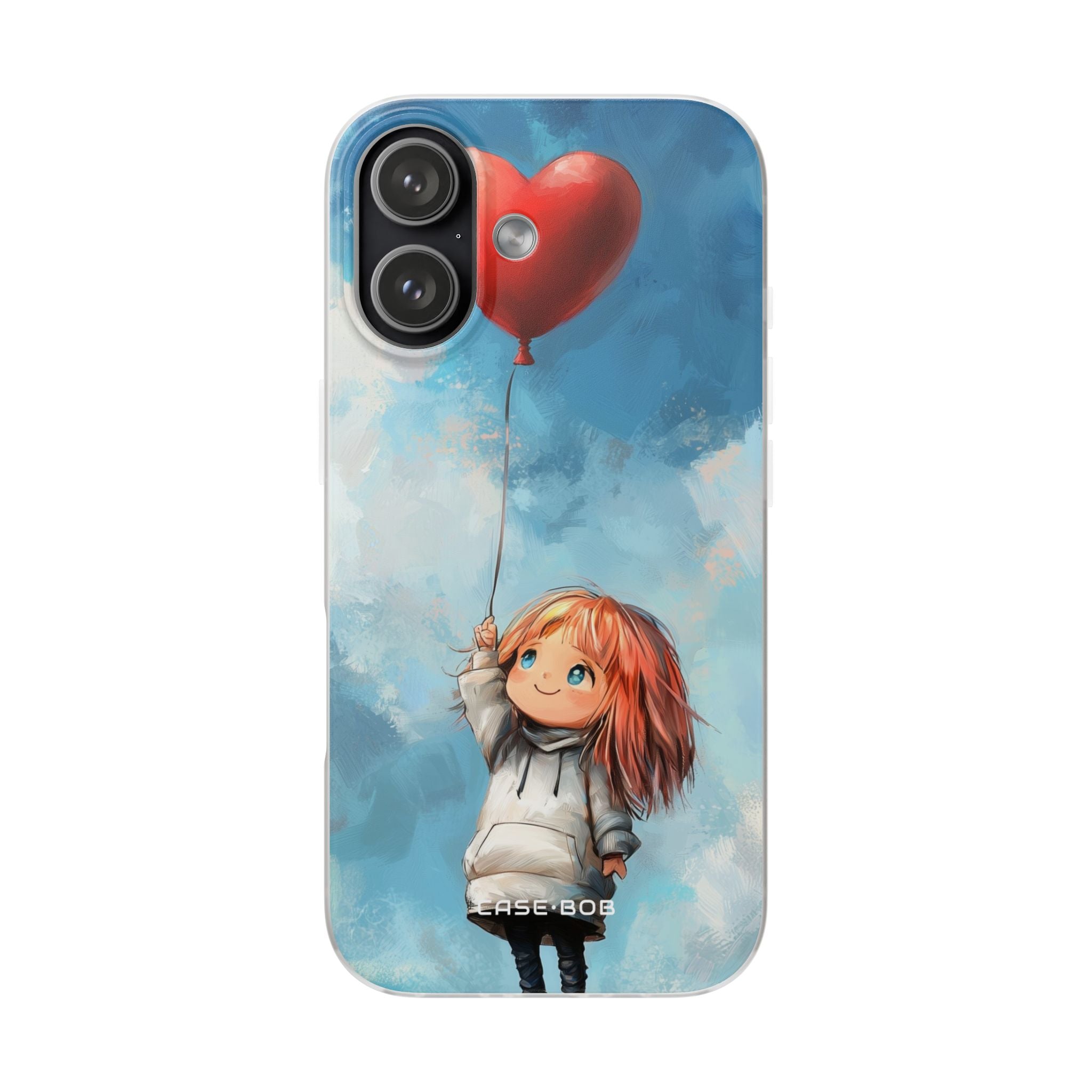 Heart Balloon Whimsy iPhone 17 Case - Soft - CASE•BOB