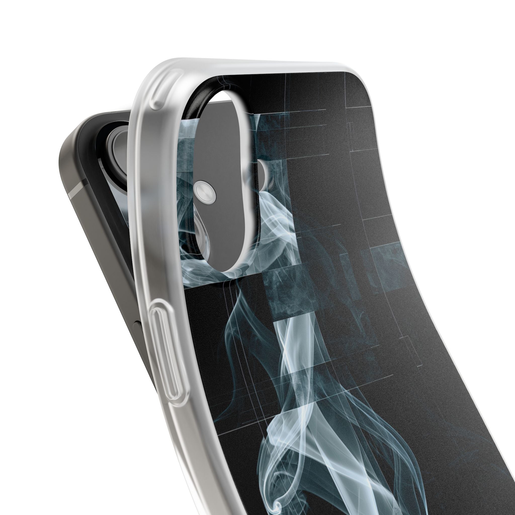 Black Lite Phone Case for iPhone - Arctic Vapor Grid