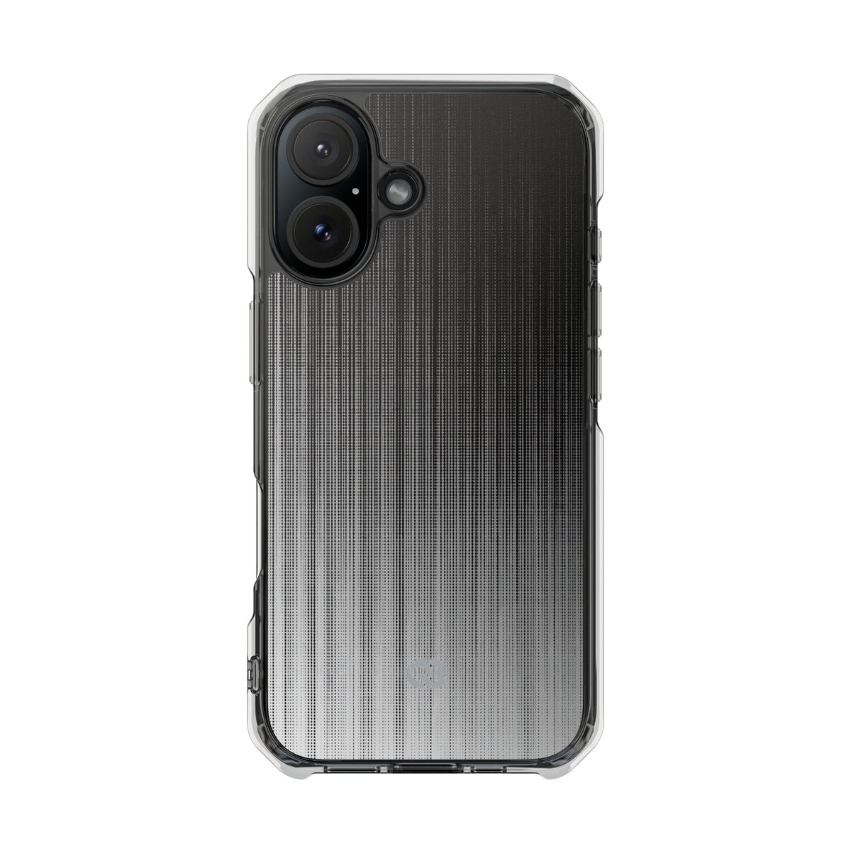 Grey Impact MagSafe Phone Case for iPhone - Static Vertical Dither