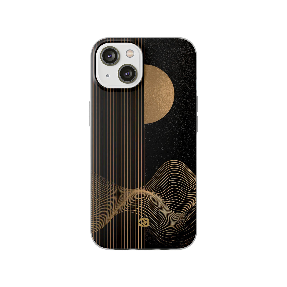 Lunar Topo Horizon · Lite Phone Case for iPhone · Black