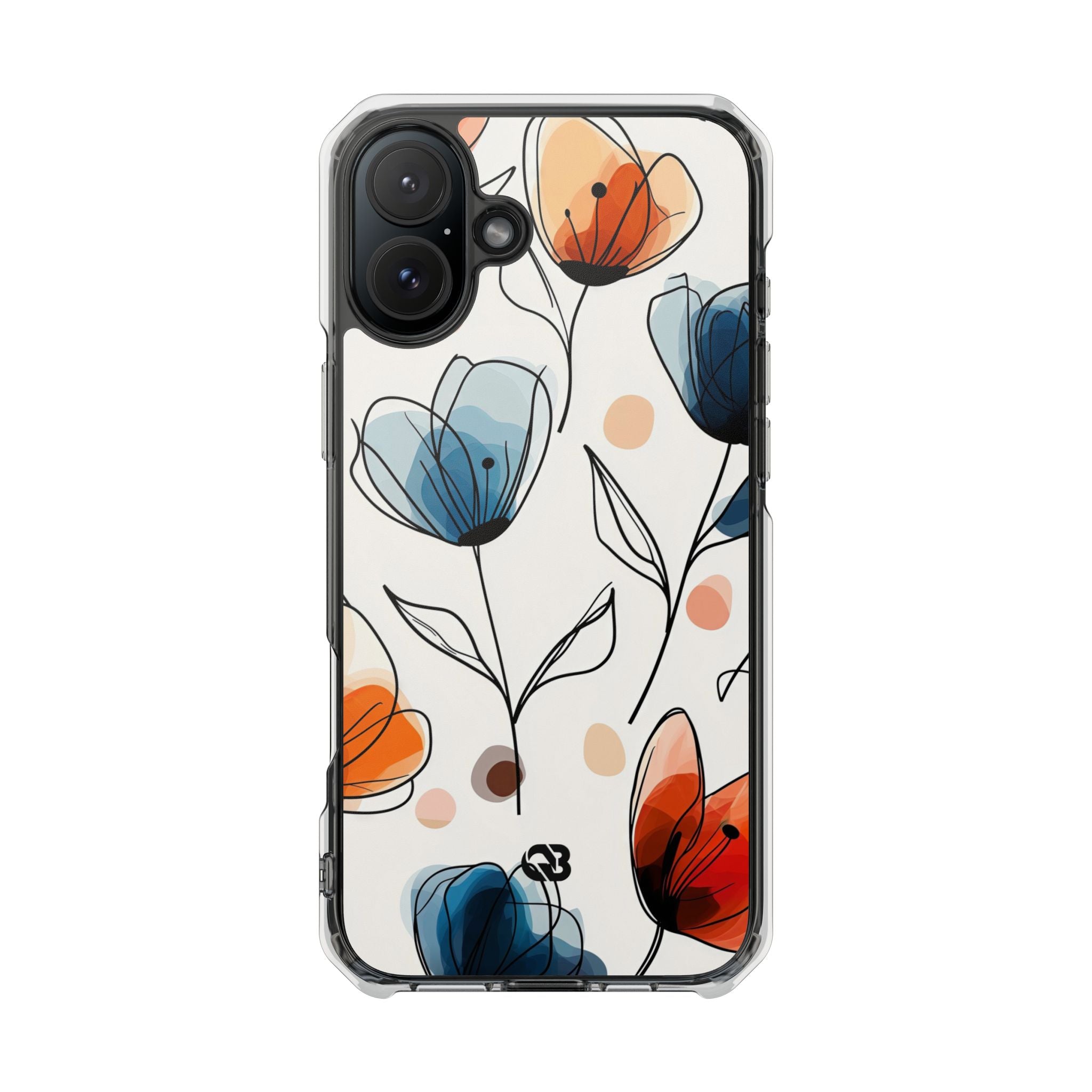 Ink Watercolor Tulips · Impact Hoesje voor iPhone · Magsafe