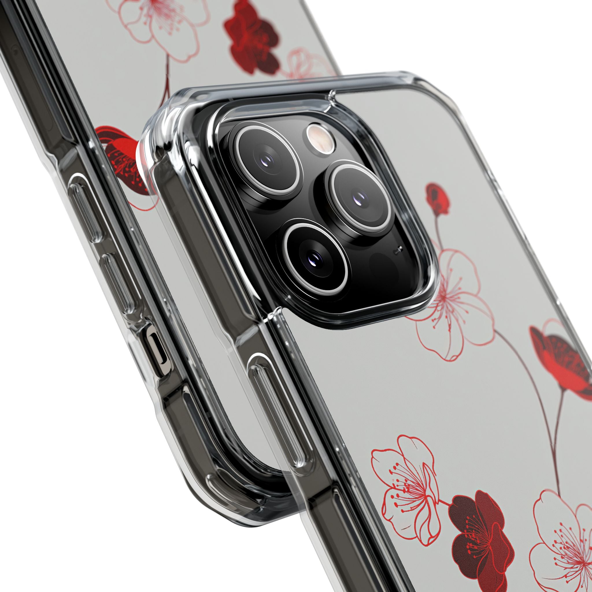 Red Impact MagSafe Phone Case for iPhone - Kyoto Ember Bloom