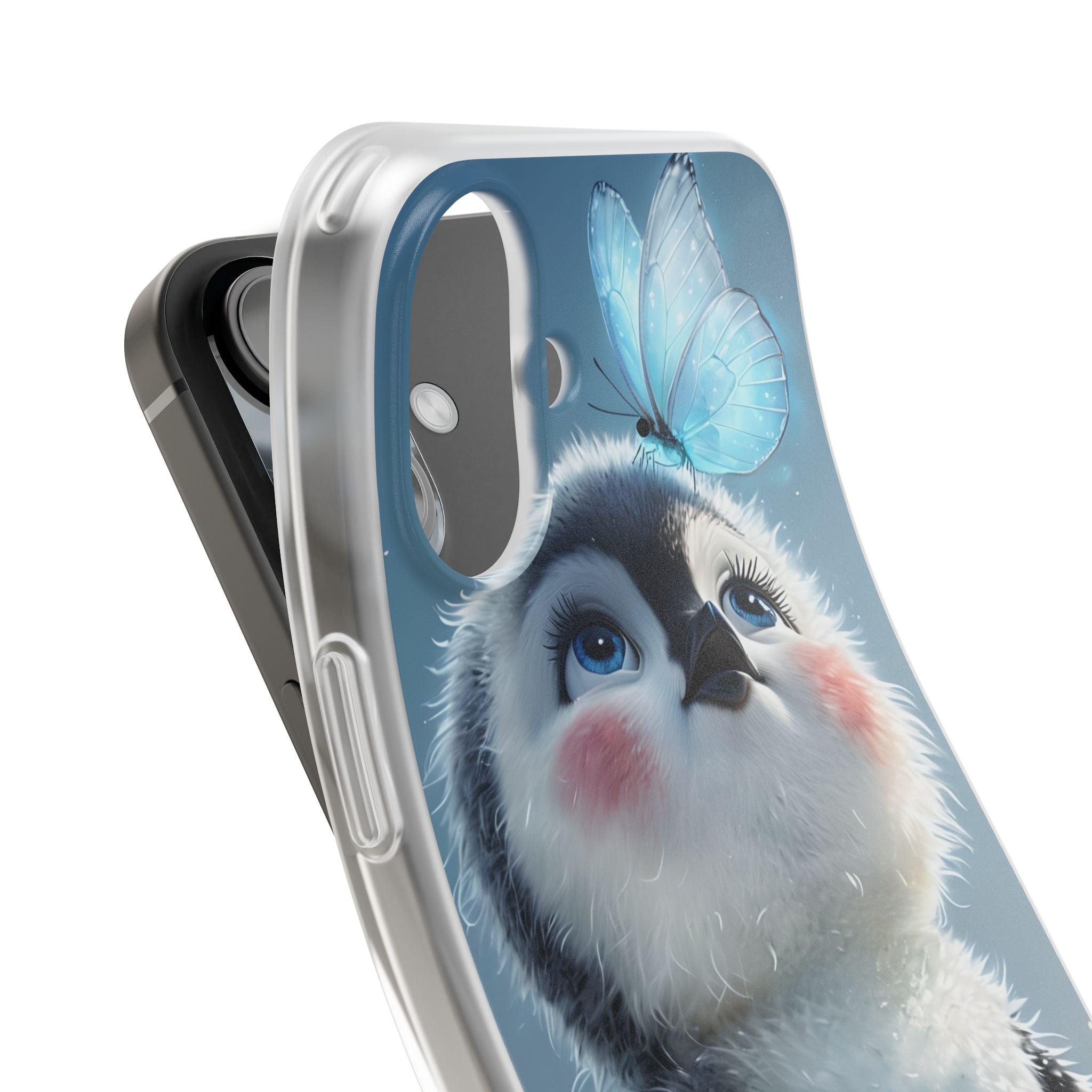 Frosty Penguin Glow · Soft Coque de téléphone pour iPhone