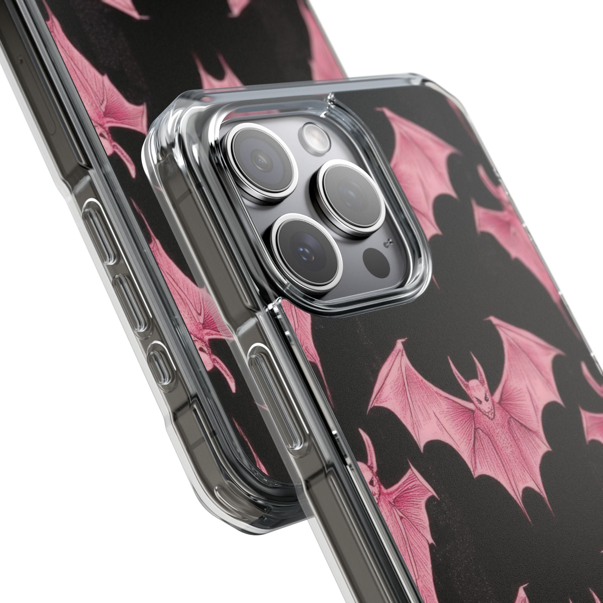 Pink Batwave iPhone 15 Pro Max - Impact suojakotelo