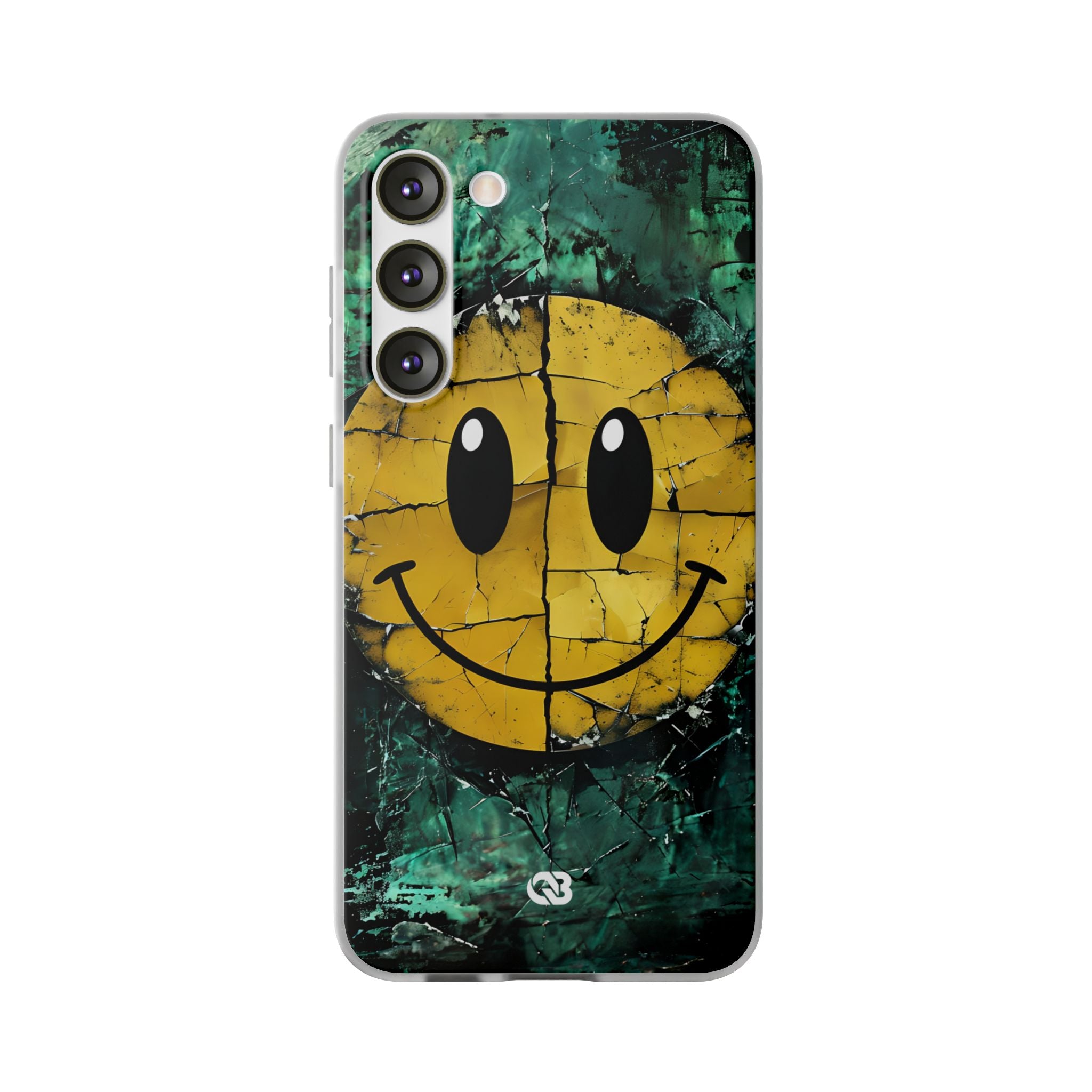 Fractured Yellow Grin · Soft Custodia per Samsung