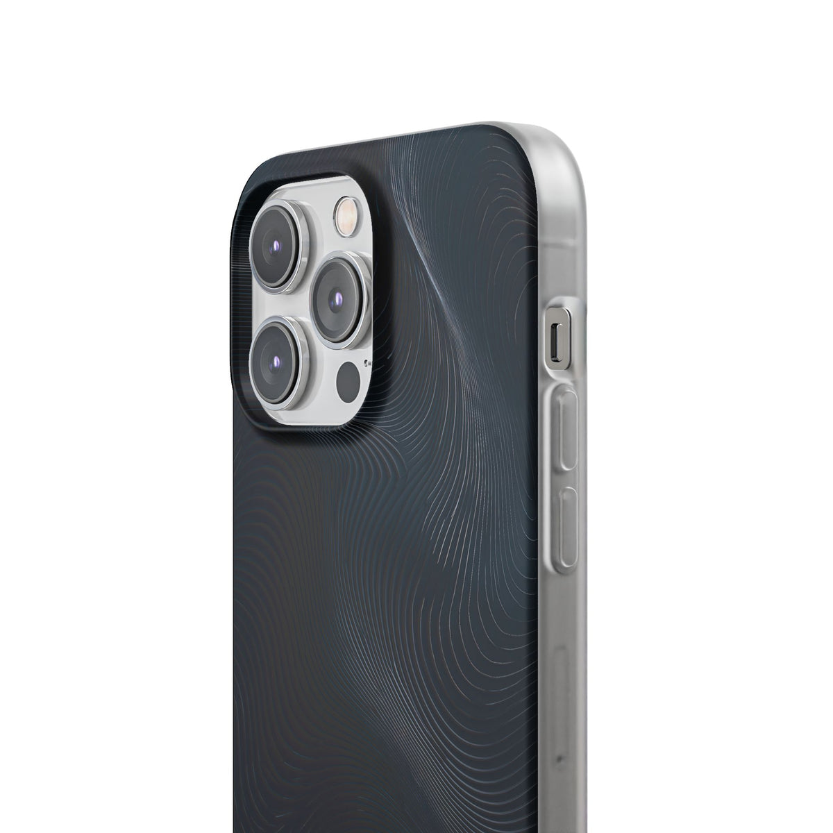 Black Lite Phone Case for iPhone - Obsidian Ridge Flux