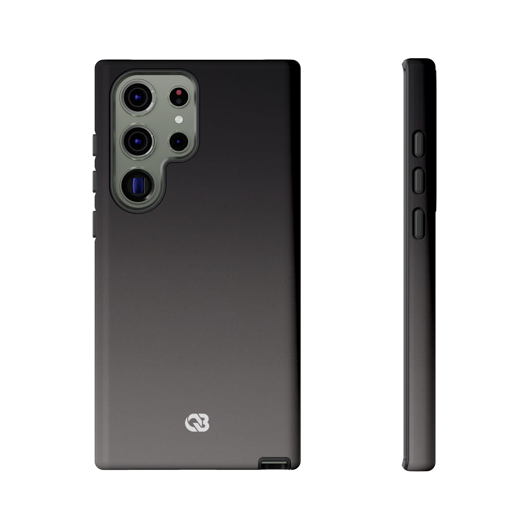 Grey Tough Phone Case for Samsung - Obsidian Ash Fade
