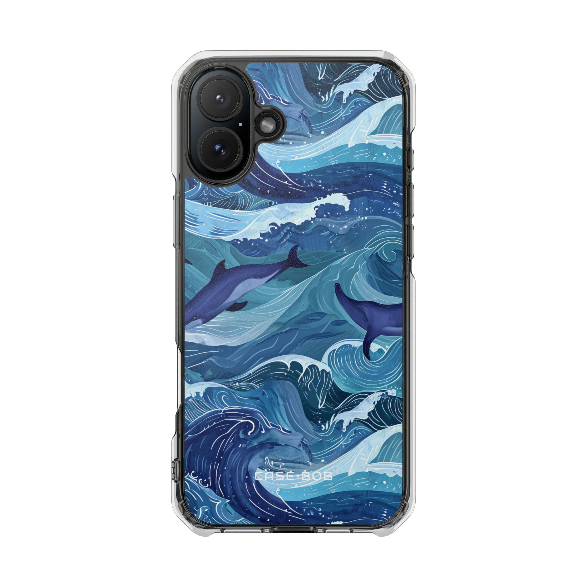 Dolphin Waves iPhone 16 Plus Case - Impact