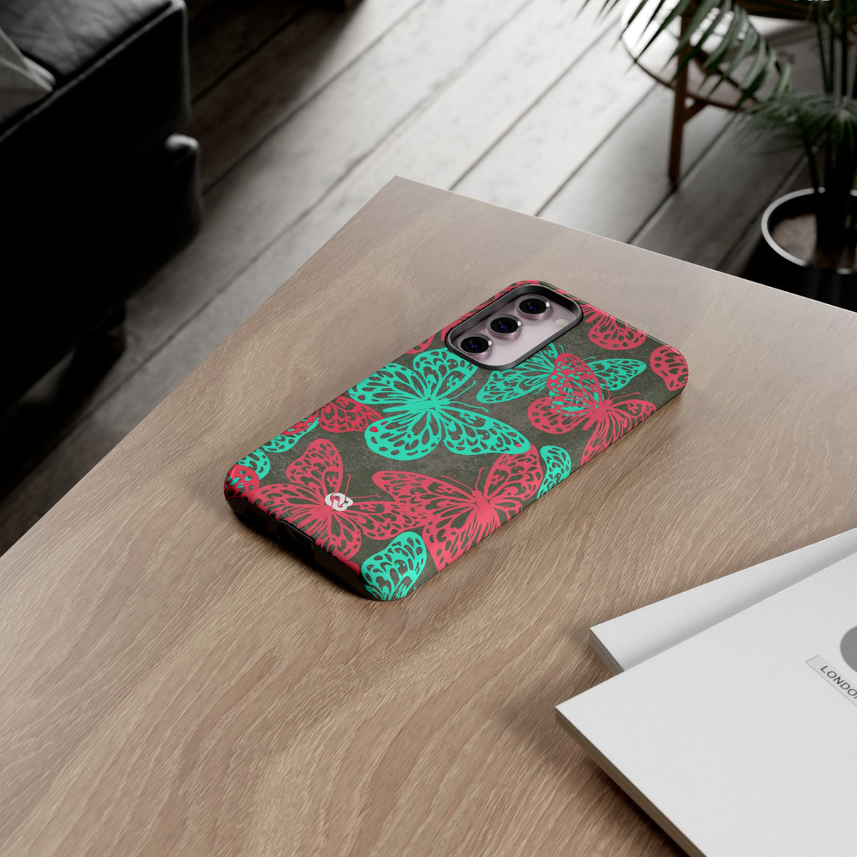 Electric Papillon · Tough Phone Case for Samsung · Pink