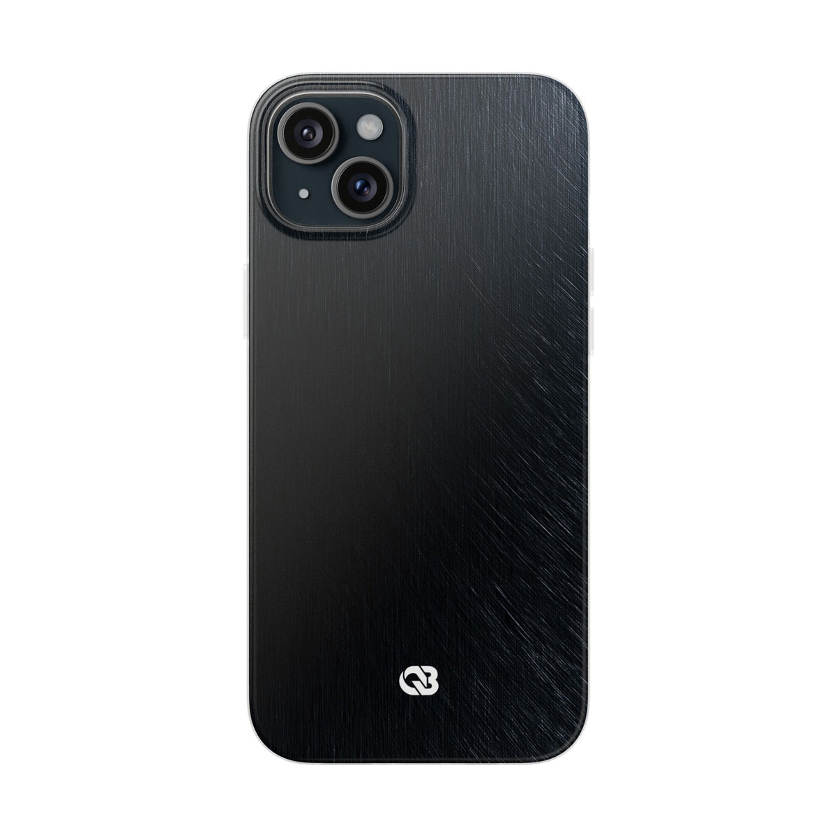 Black Lite Phone Case for iPhone - Midnight Brushed Grain
