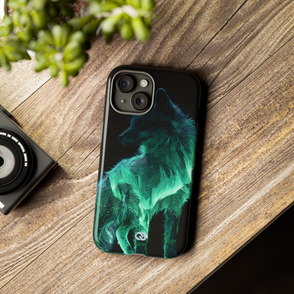 Nordic Aurora Fox · Tough Phone Case for iPhone · Teal