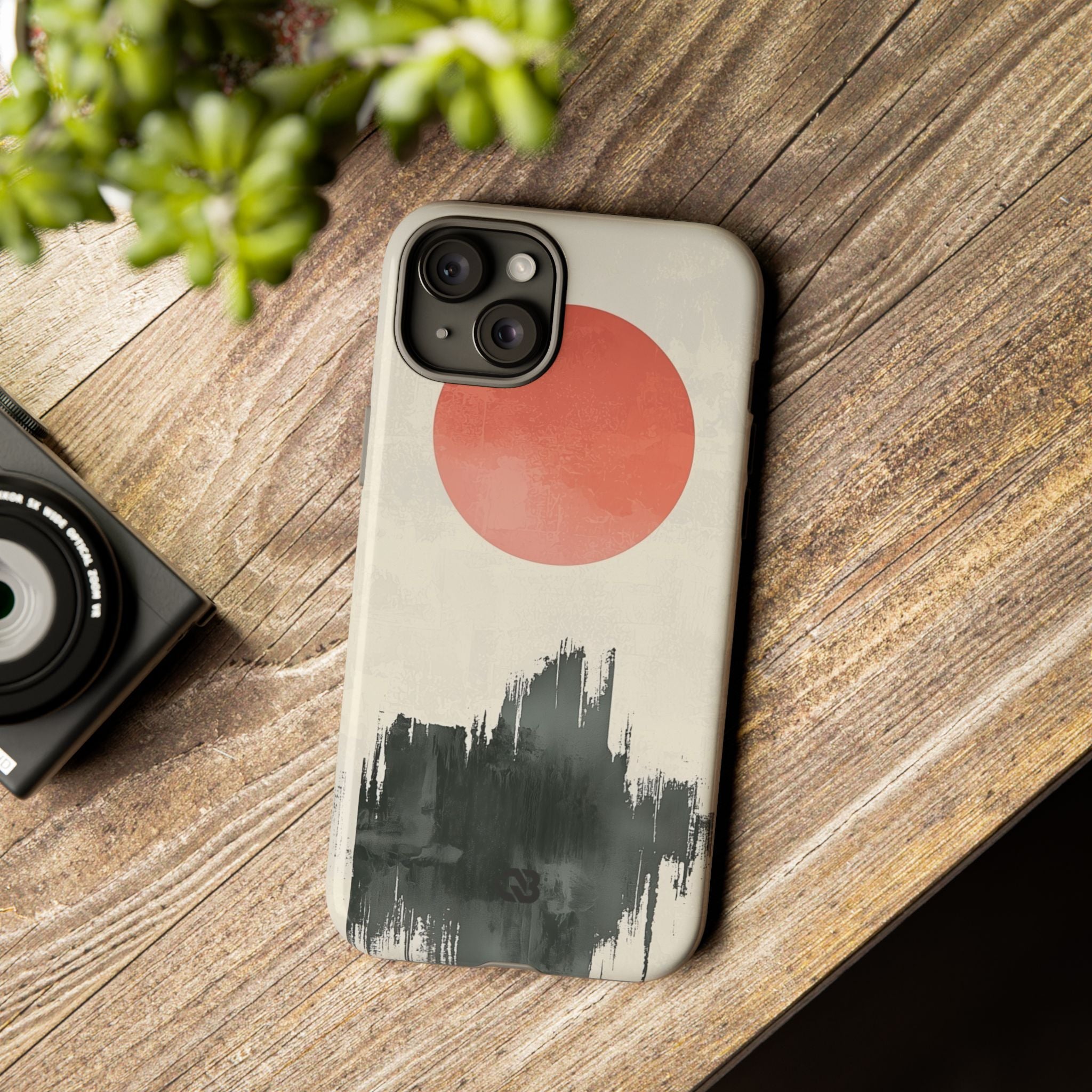 Crimson Sun Strokes · Coque de téléphone Tough pour iPhone