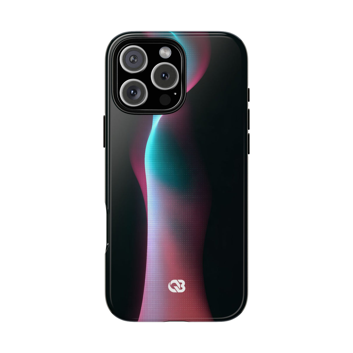 Neon Pixel Flow · Tough Phone Case for iPhone · Black