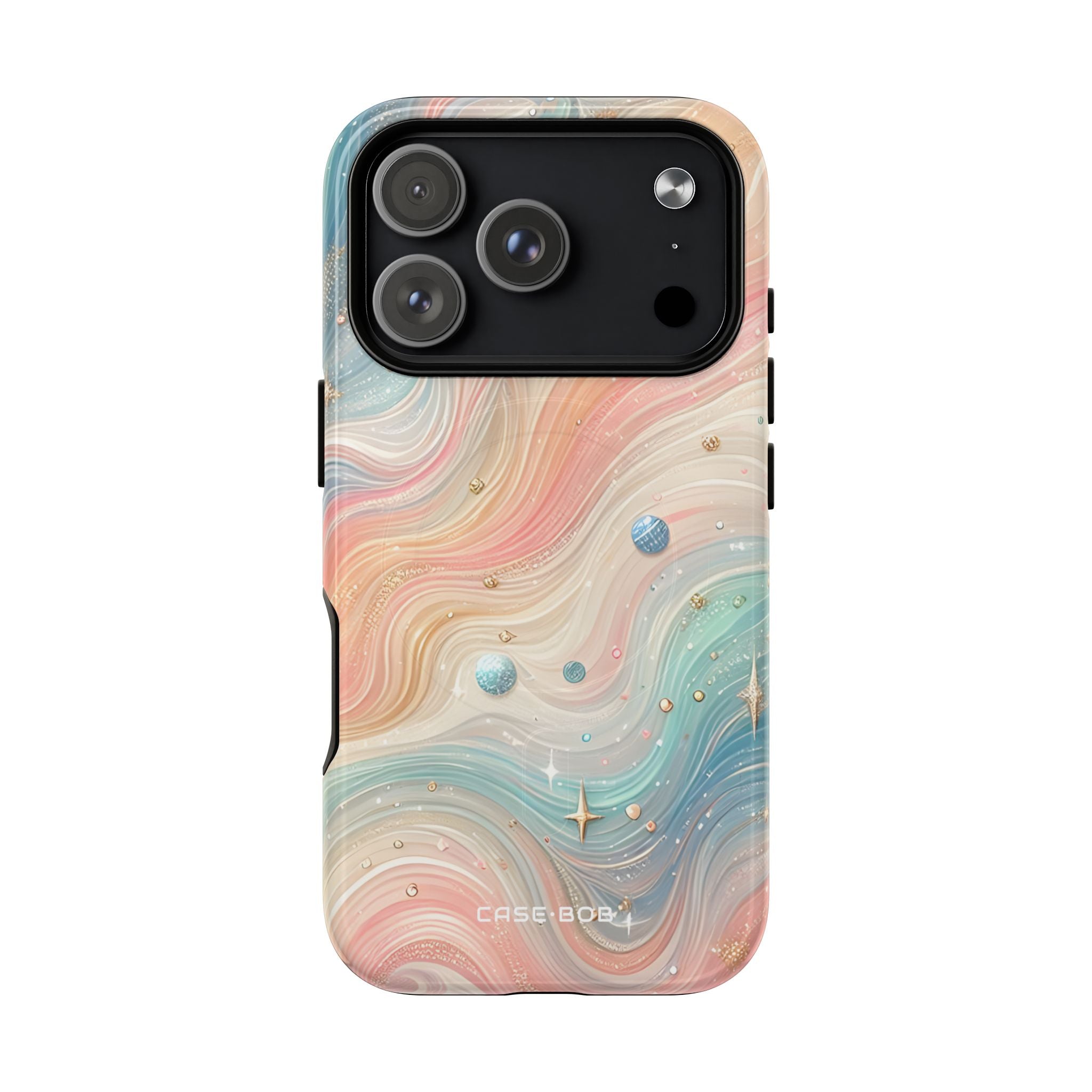 Iridescent Swirls iPhone 17 Pro Case - Tough+ - CASE•BOB