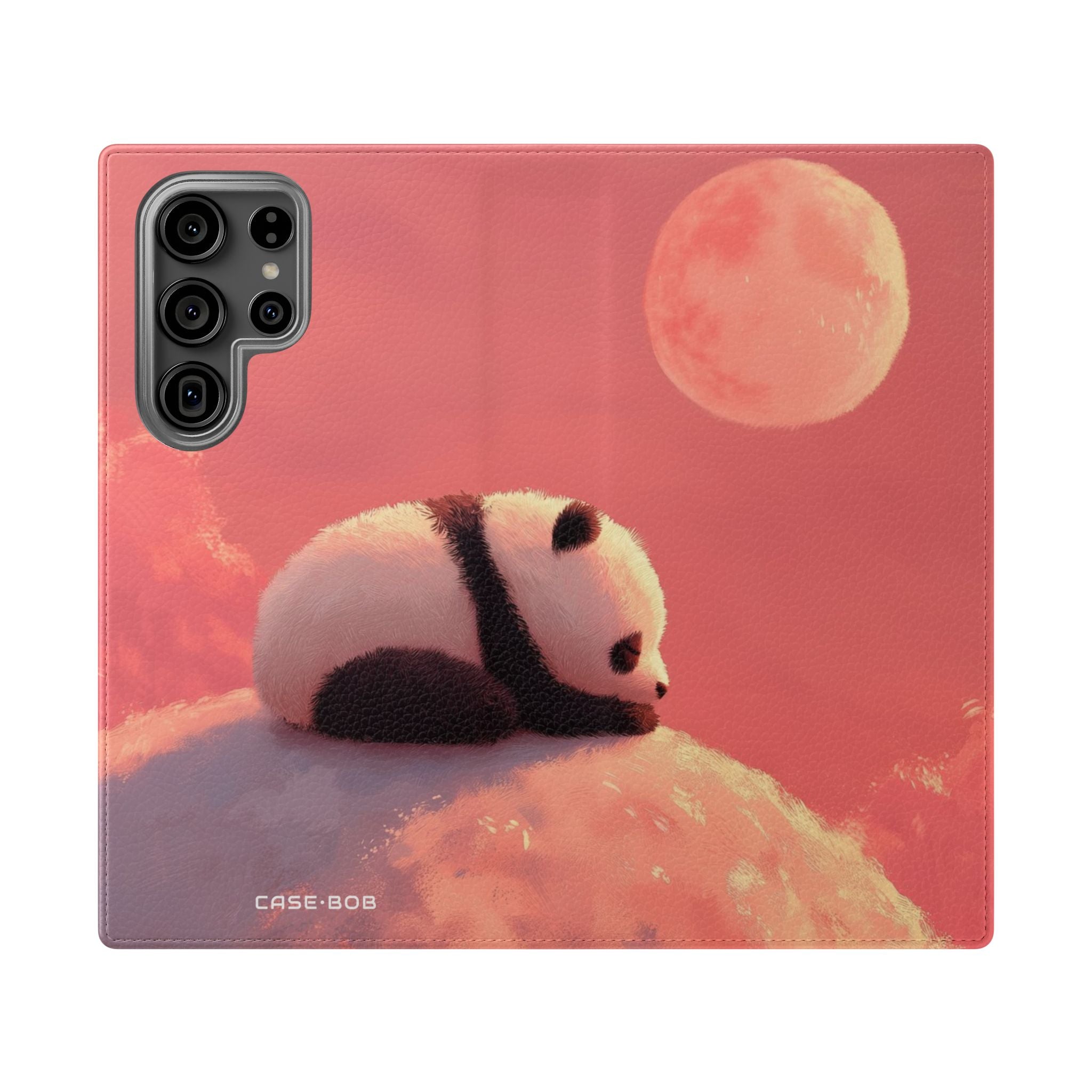 Panda Moonlight - Samsung S23 Ultra hoesje - Portemonnee