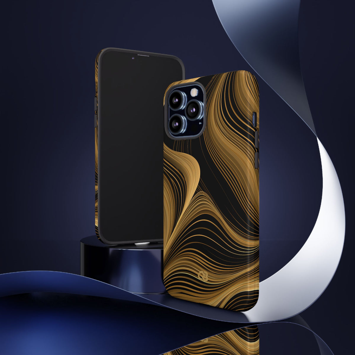 Gilded Strata · Tough Phone Case for iPhone · Gold