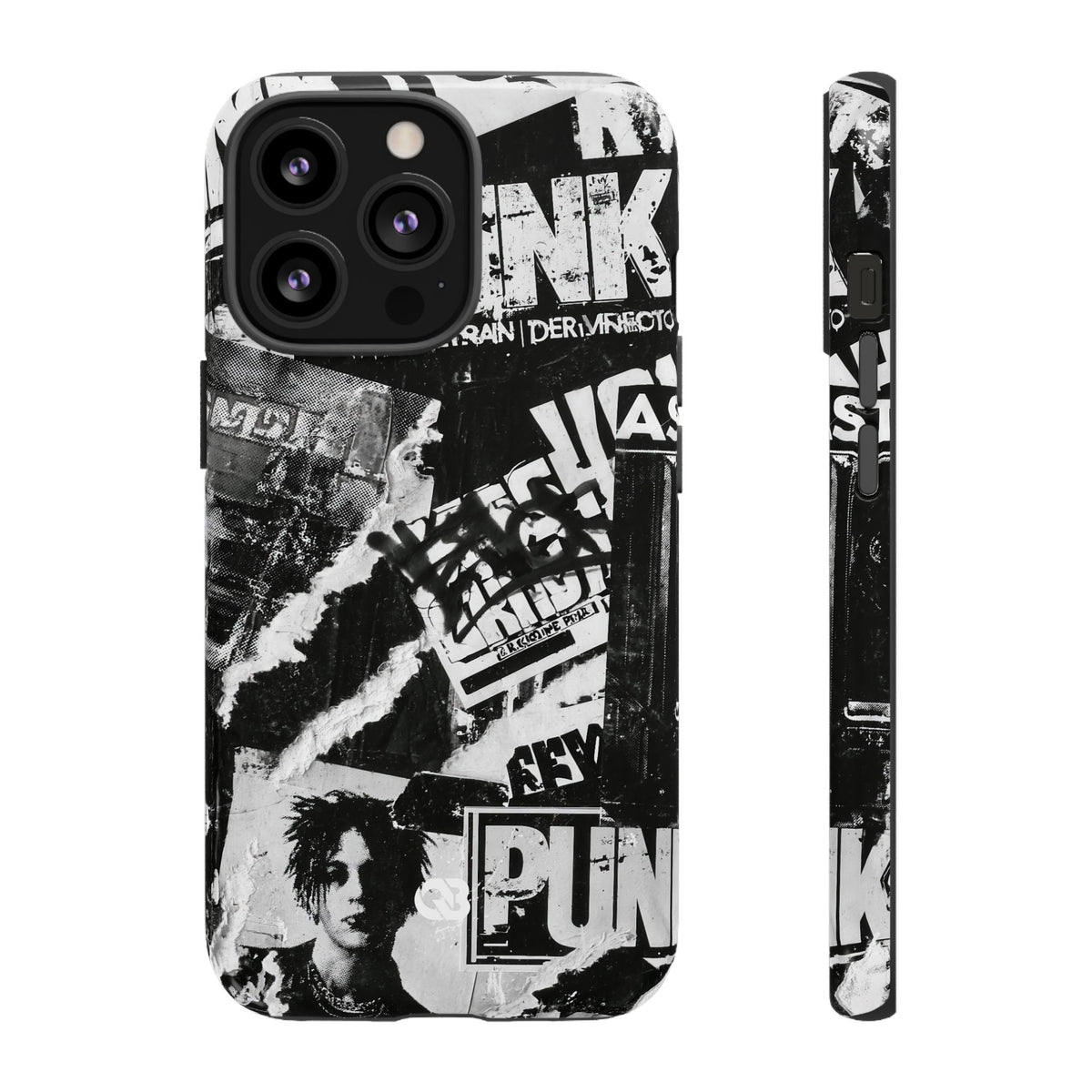 Underground Punk Collage · Tough Phone Case for iPhone · Black