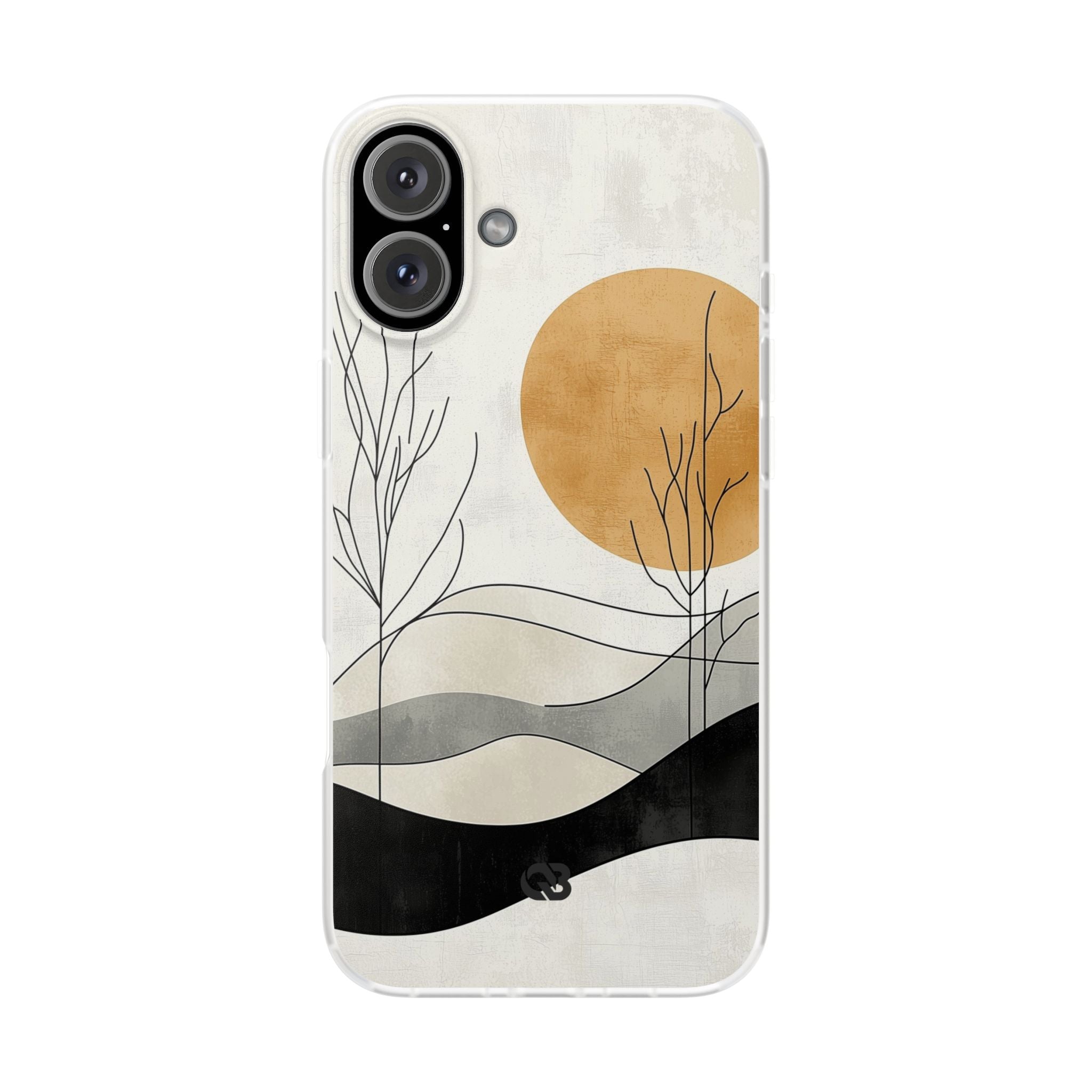 Burnt Horizon Lines · Soft Phone Case for iPhone