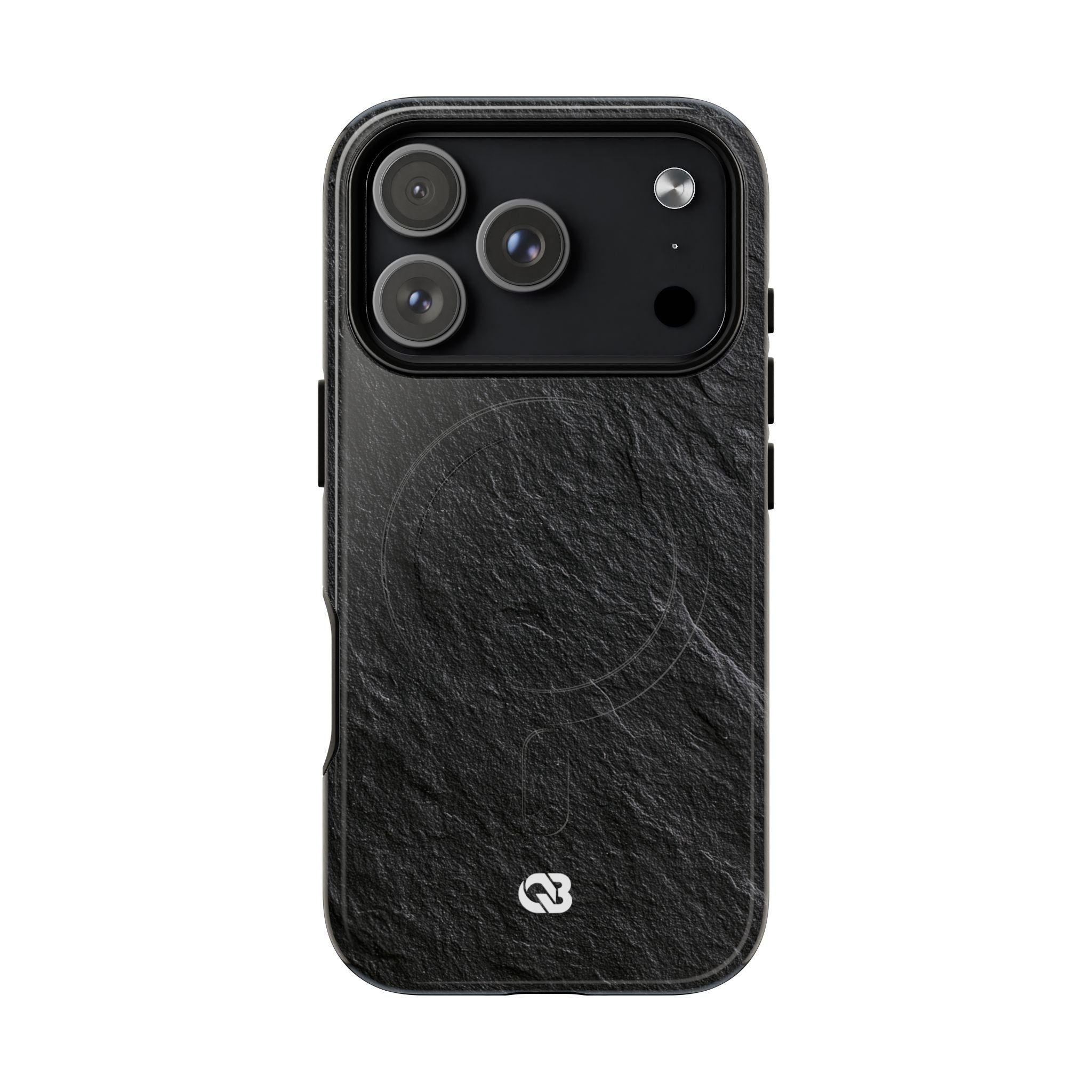 Black Tough 2.0 Magsafe Phone Case for iPhone - Raw Obsidian Slate