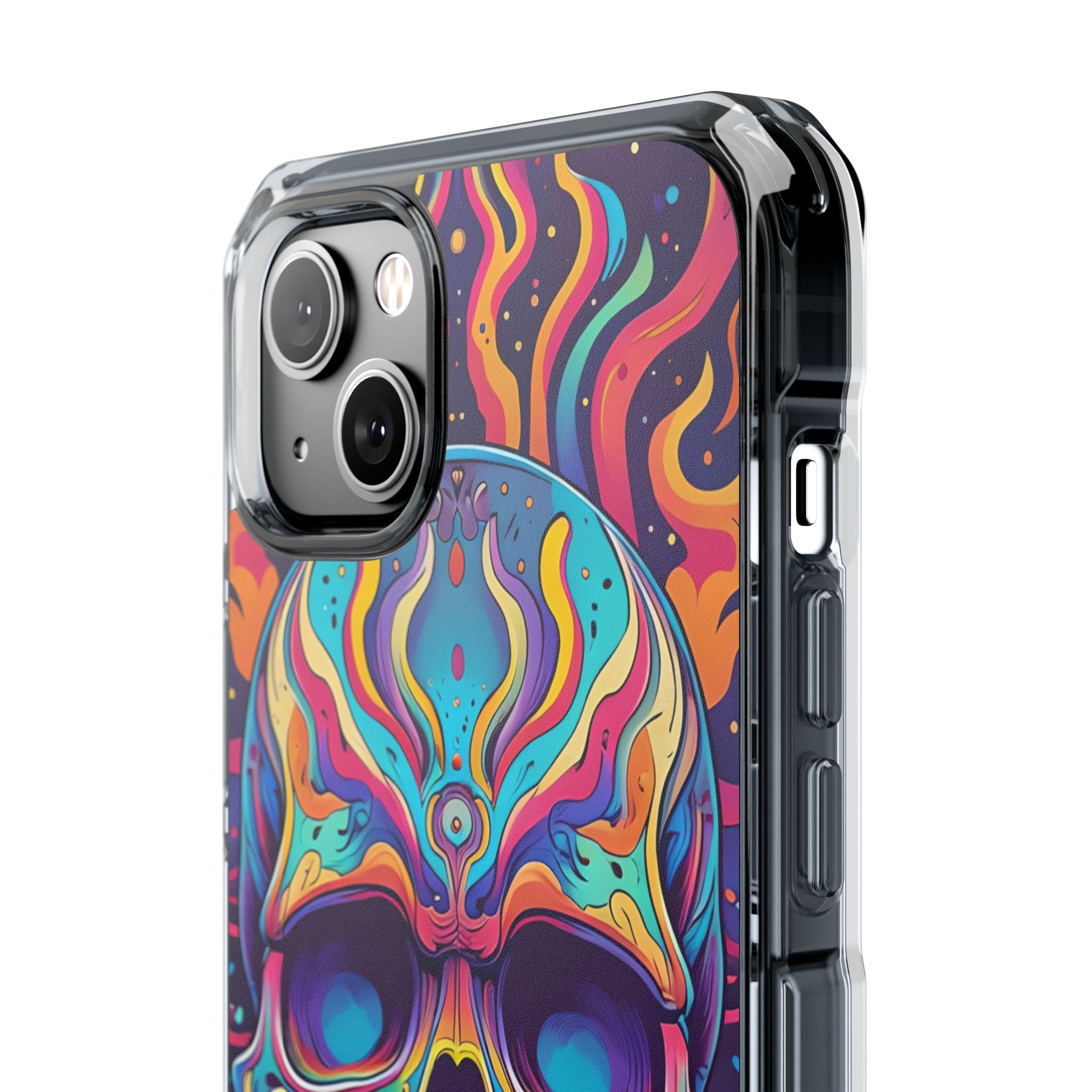 Flaming Skull iPhone 14 Plus Case - Impact