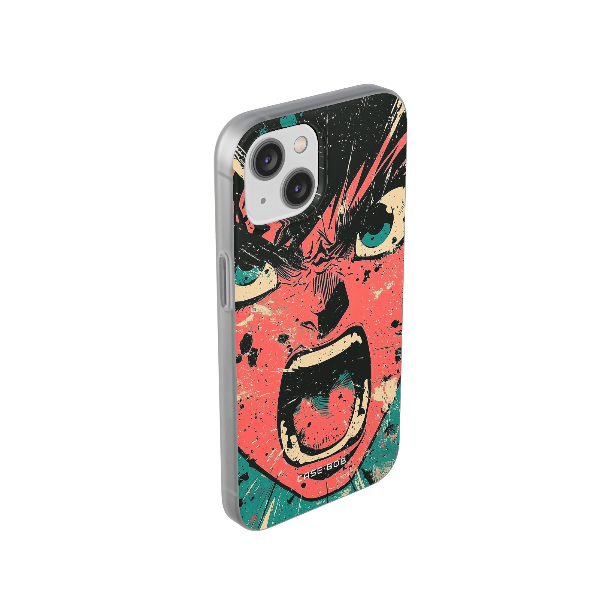 Screaming Face Pink iPhone 14 Case - Soft