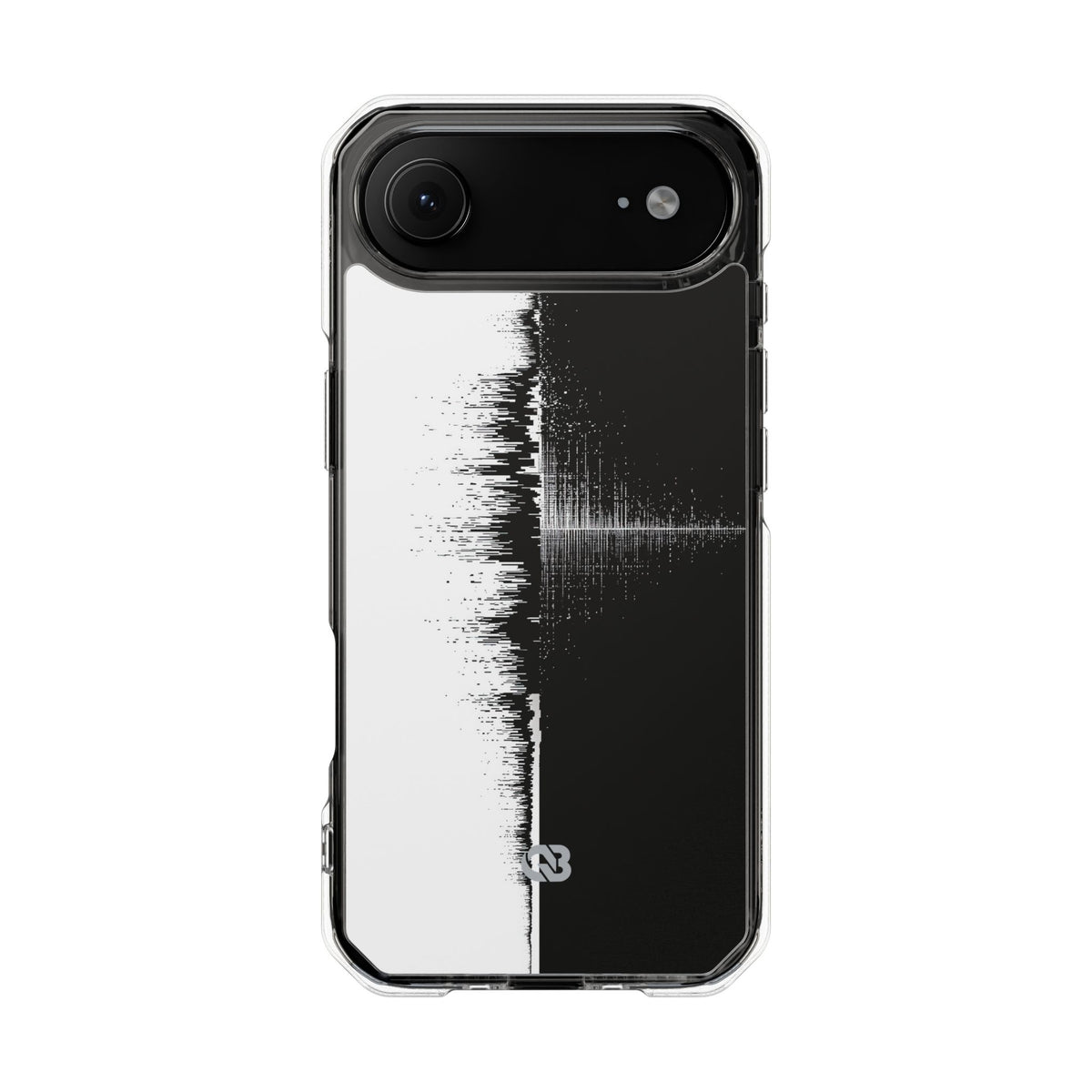 Black Impact MagSafe Phone Case for iPhone - Static Signal Split