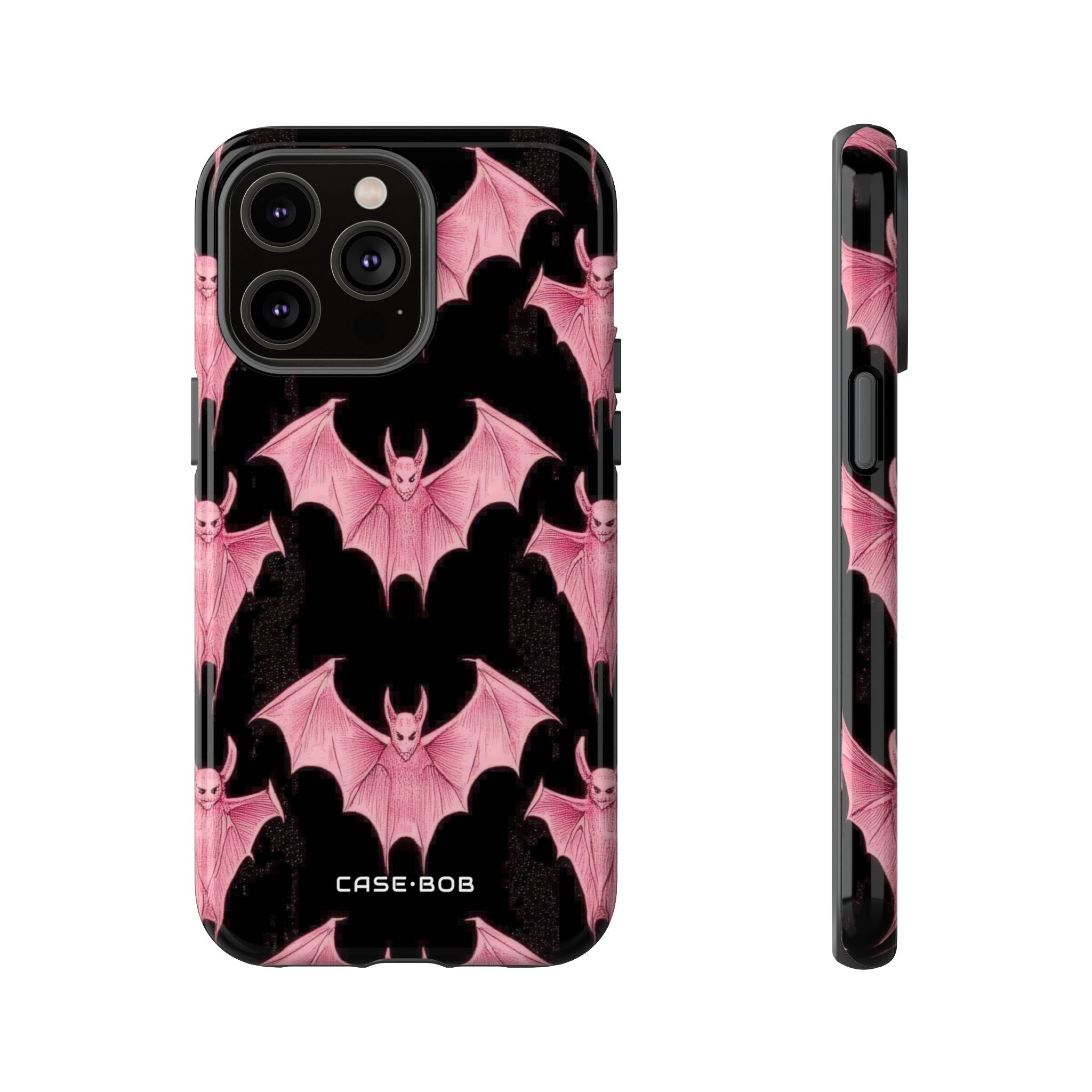 Pink Batwave iPhone 14 Pro Max Case - Tough