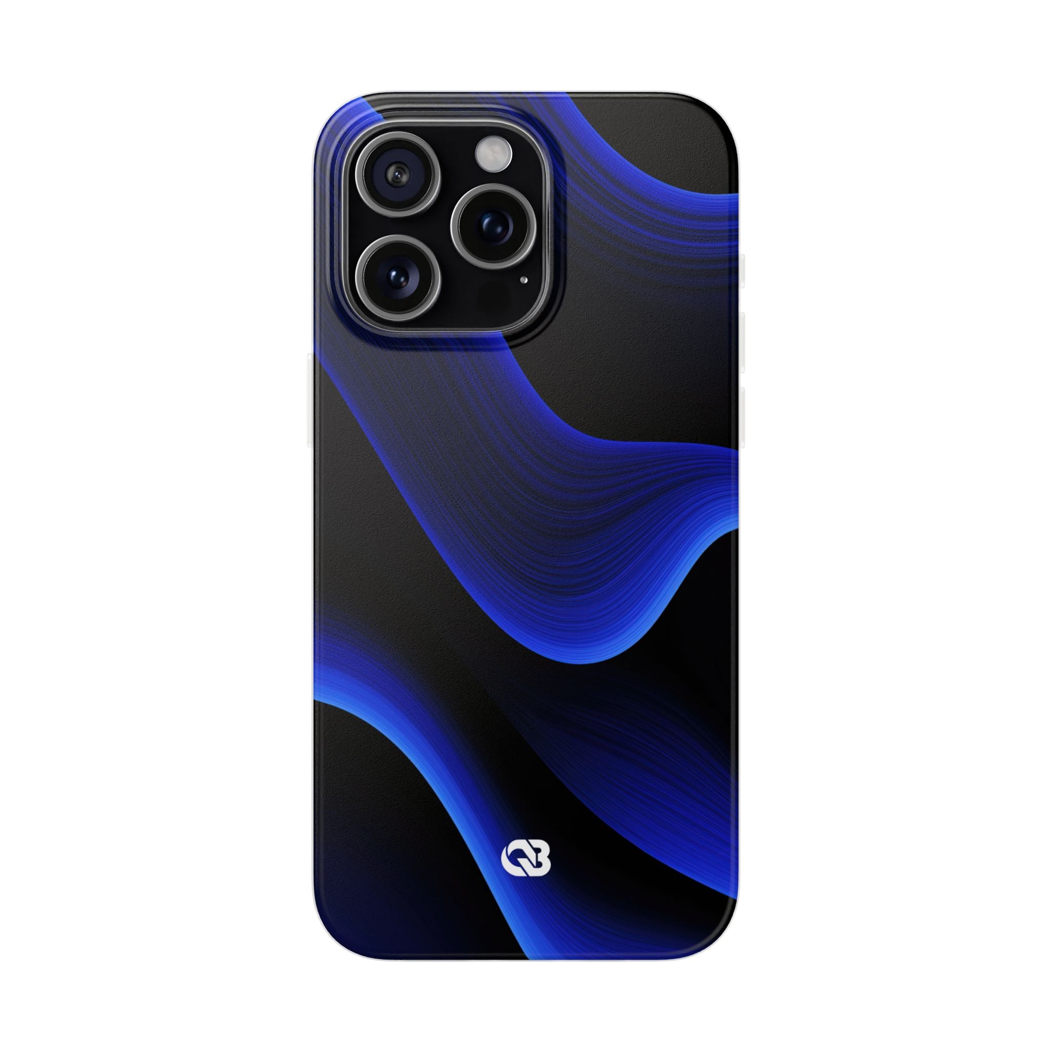 Blue Lite Phone Case for iPhone - Electric Cobalt Flow